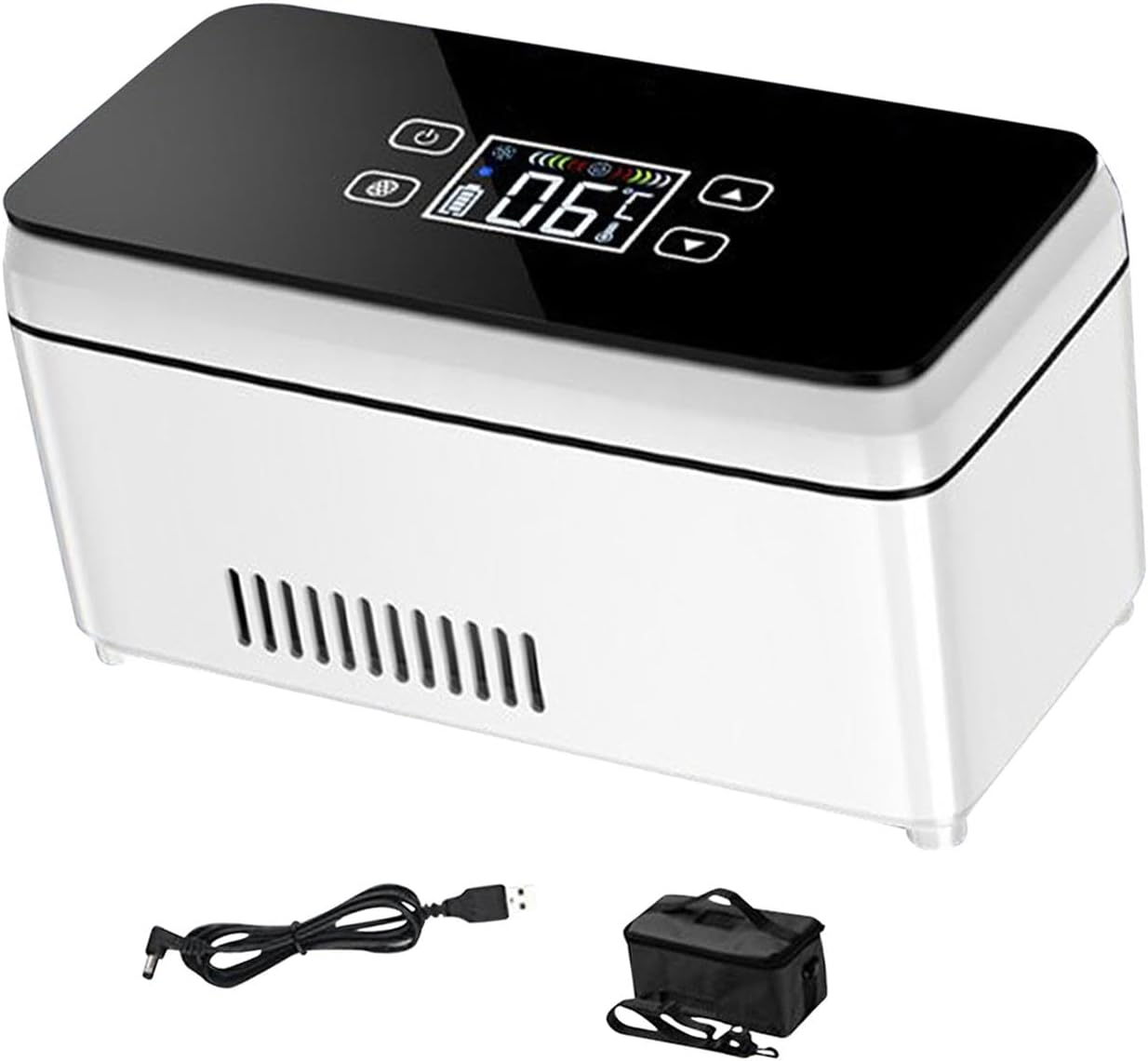 TENOL Insulin Pen Cooler Travel Case, Digital Display Cooling Box, Car Fridge Portable Cooler Mini Refrigerator for Daily Life Trip, Touch Screen