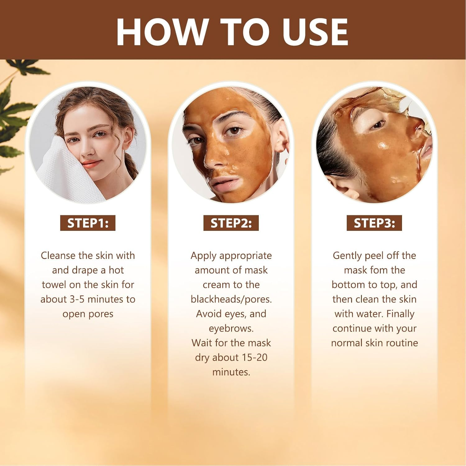 Winovera Herbal Spots Peel-Off Facial Mask, Herbal Dark Spot Peel off Face Mask, Deep Nourishment & Pore Tightening, for All Skin Types (2 Pcs) image number 3