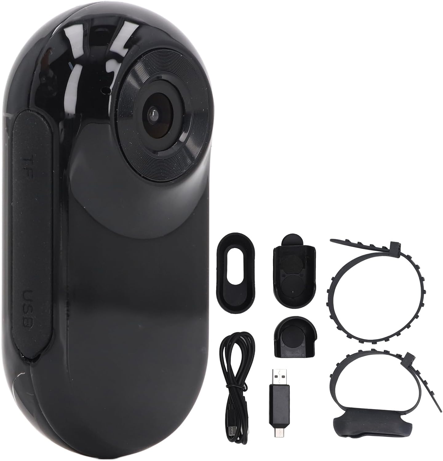 Pet Collar Camera, Full HD 4K Cat Dog Tracker Collar with 120 Degree Wide Angle, Small Dog Cat Action Camera with Video Recordings for Indoor Outdoor (Black) image number 5