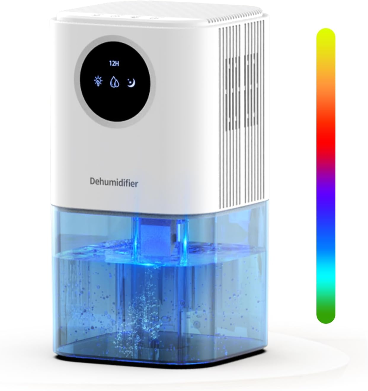 Dehumidifier for Home &ndash; 1.7L Quiet Dehumidifier with LED Ambient Night Light, Auto Defrost, Auto Shut Off, Portable & Energy Saving for Bedroom, Closet, Bathroom, Basement image number 5