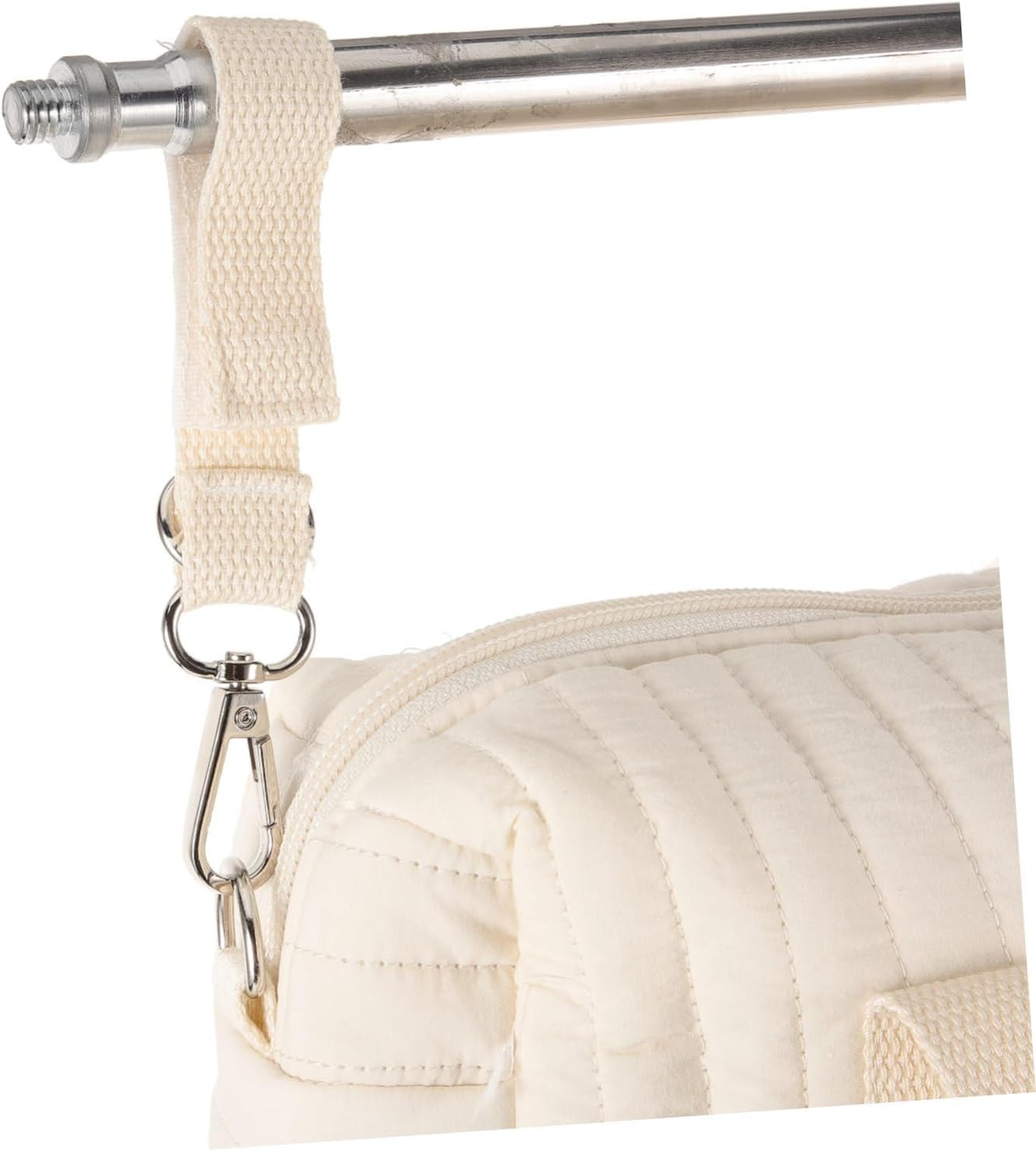 Embroidered Cotton Diaper Bag Baby Stroller Tote Portable Diaper Storage Bag Dual Straps Medium Size Squirrel Pattern for Travel and Outdoor Use image number 4