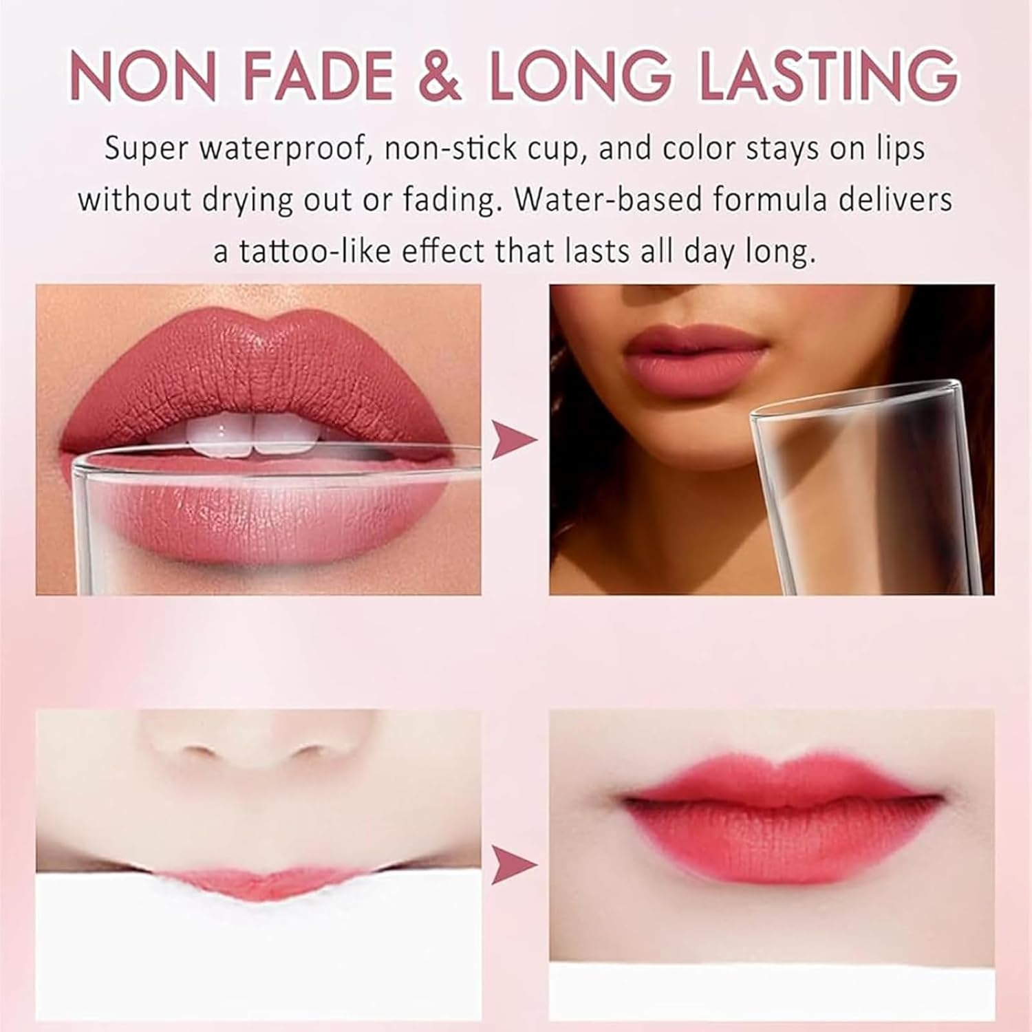 Peshoriadam Lip Liner, Longwear Liquid Lip Liner, Benighty Liquid Lip Liner, Peshoriadam Liquid Lip Liner, Peshoriadam Longwear Lip Liner, 2-In-1 Waterproof Lipstick Lip Liner (07#) image number 4