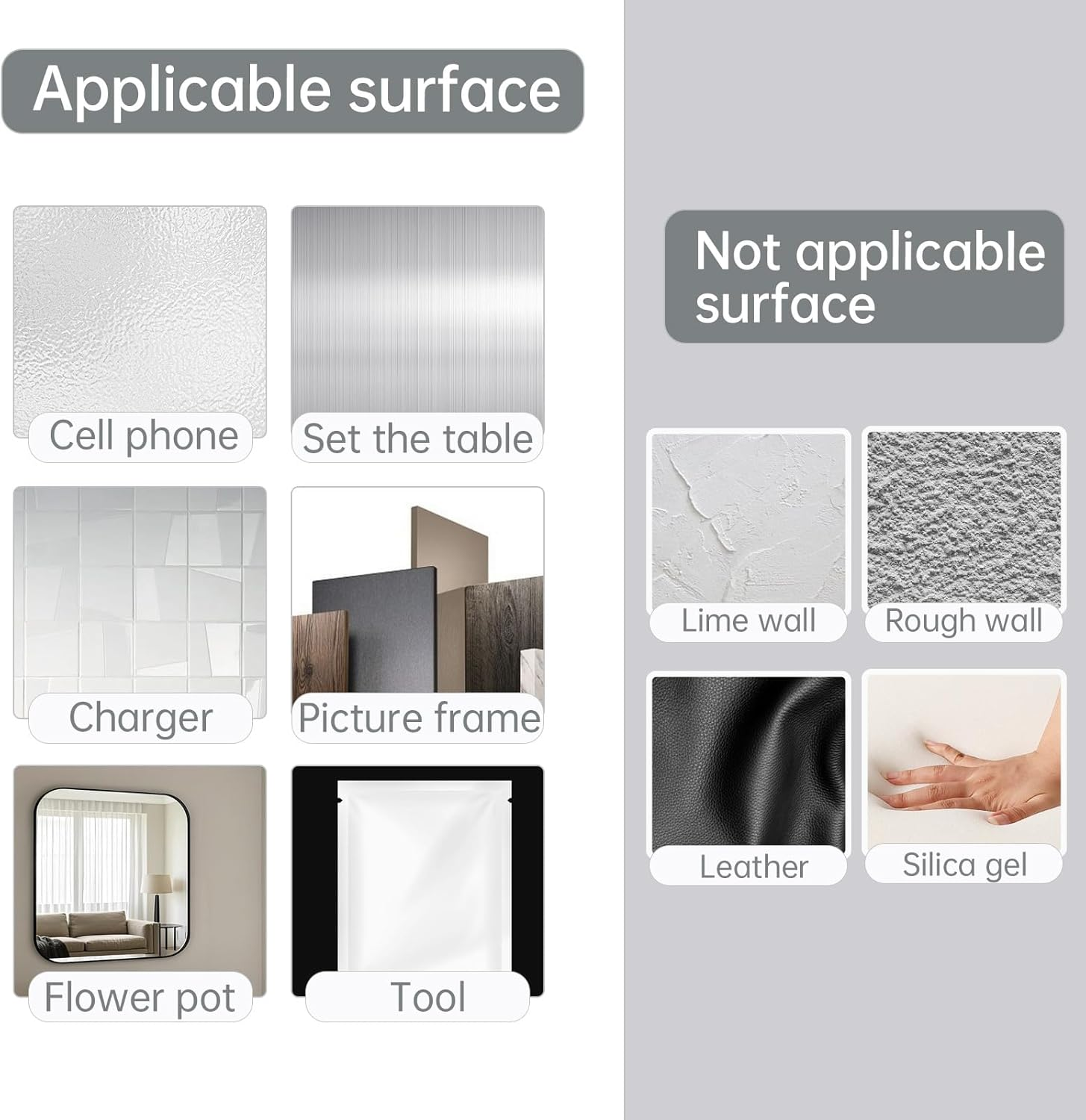 14Pcs Double Sided Sticky Strips,Double Sided Tape,Hook and Loop Strips with Adhesive