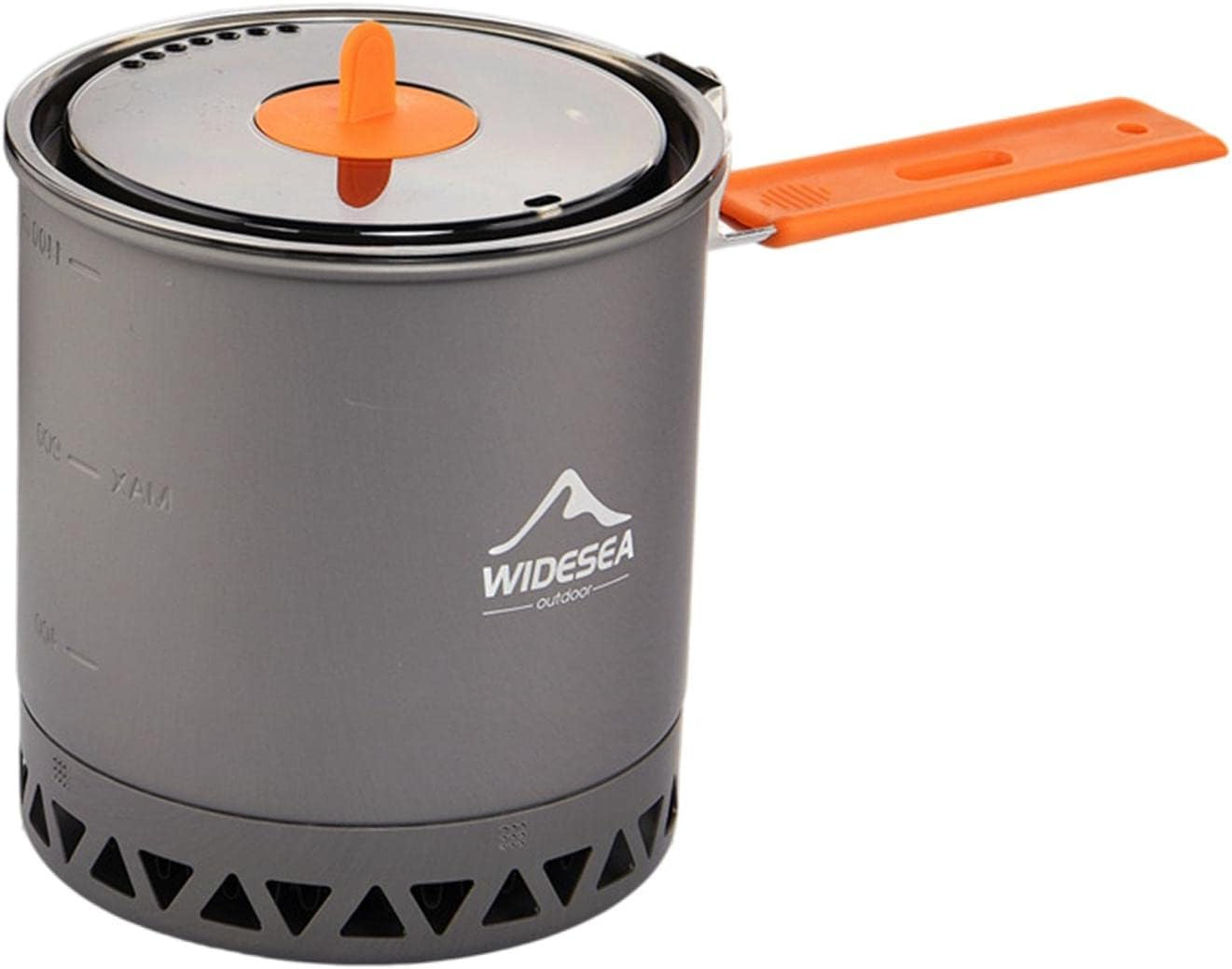Camping Pot with Foldable Handle, Hard Aluminum Pot, 1.6 Liter, Easy to Clean, Camping Cookwear for Hiking Backpacking image number 4