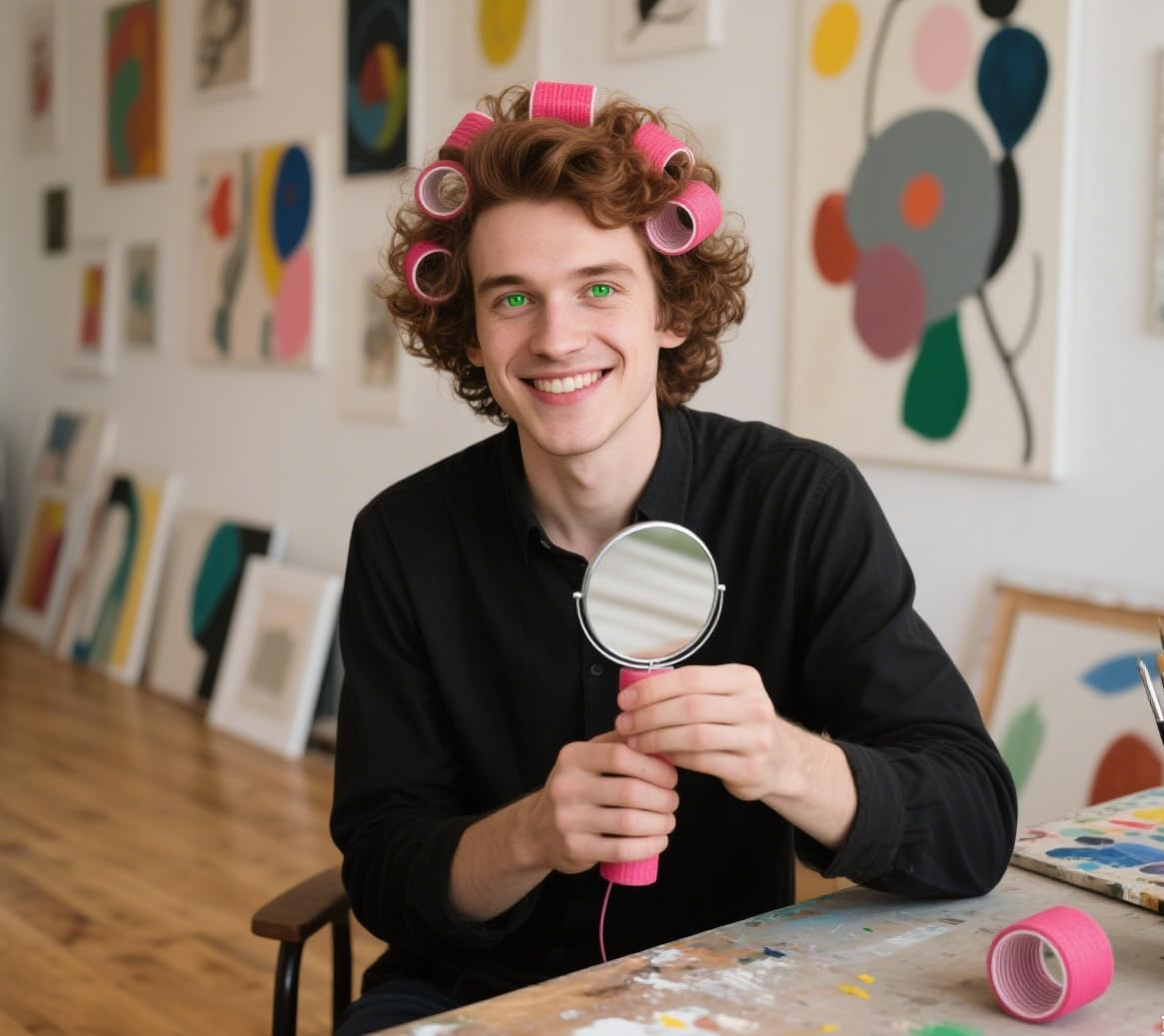 35 Pcs Hair Rollers Set with Clips 18 Salon Quality Hair Styling Tools 3 Sizes Durable Reusable Lightweight Easy to Use for All Types Hair Curlers image number 3