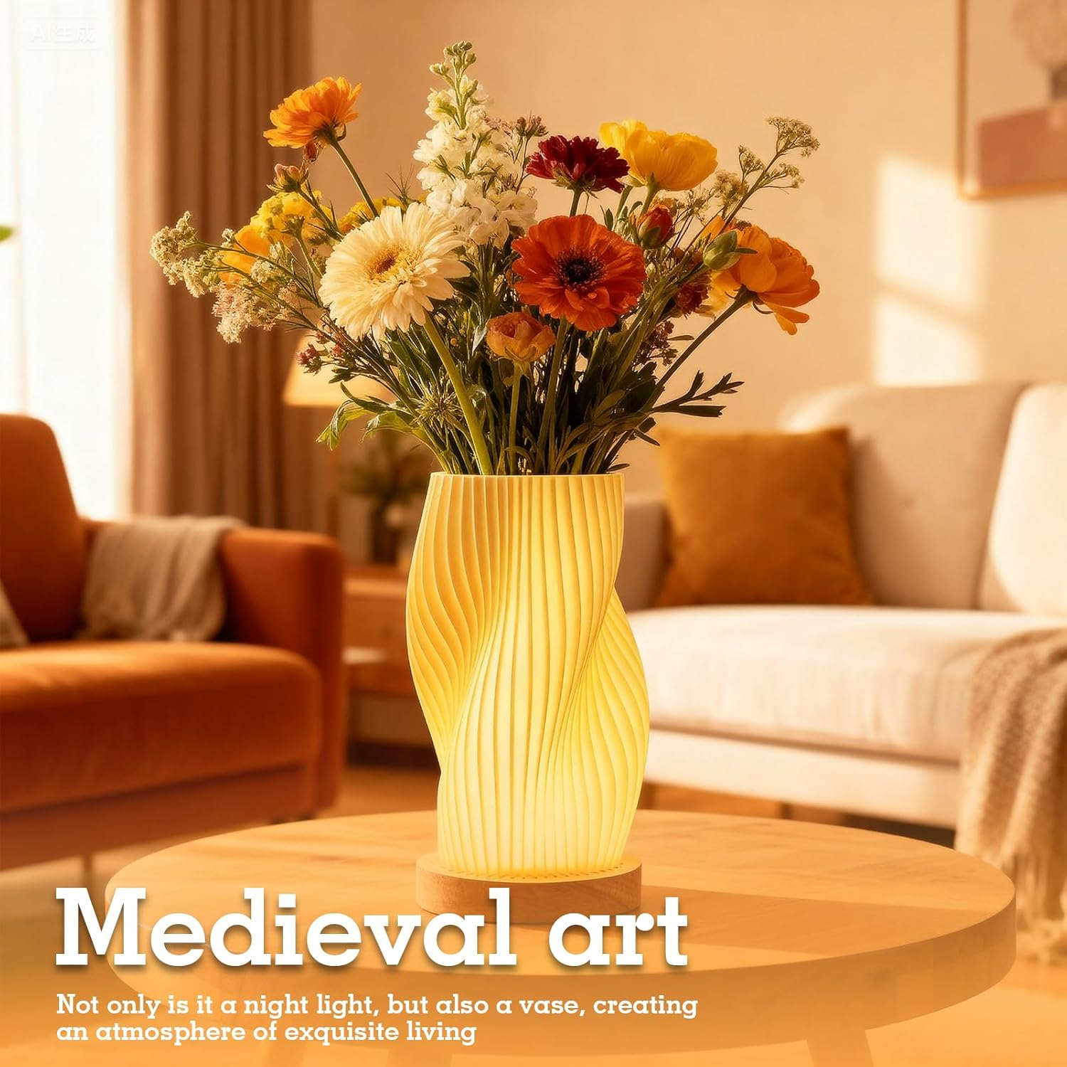 SUNOYA Bedside Lamp Touch Dimmable LED Table Lamp Decoration Living Room Bedroom Table Lamps for Decoration Bedroom Living Room image number 6