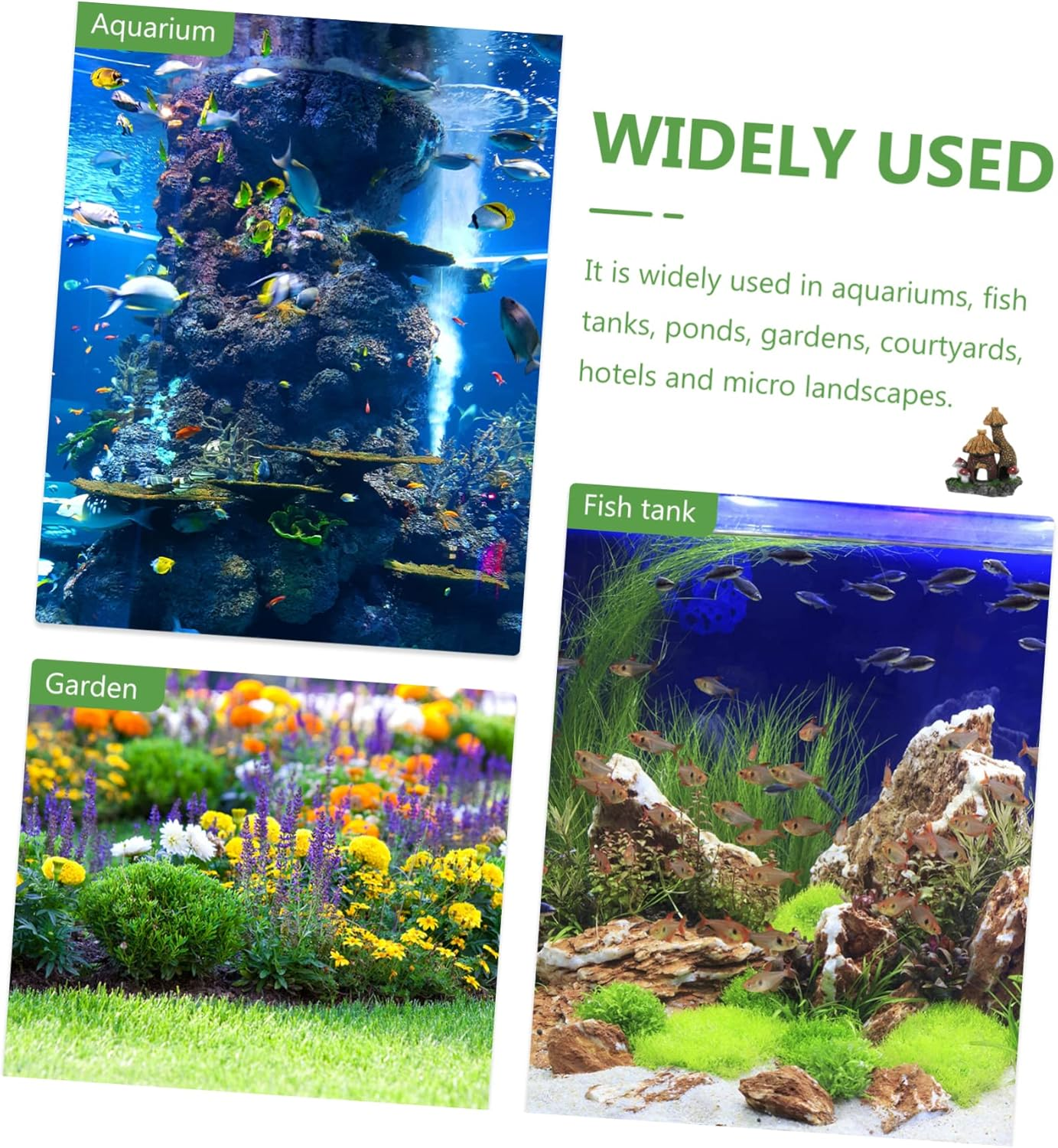 CORHAD Delicate Aquarium Decor Lifelike Fish Cave for Natural Fish Tank Landscape Wear-Resistant Craft for Aquarium Decoration and Pet Hideaway image number 2