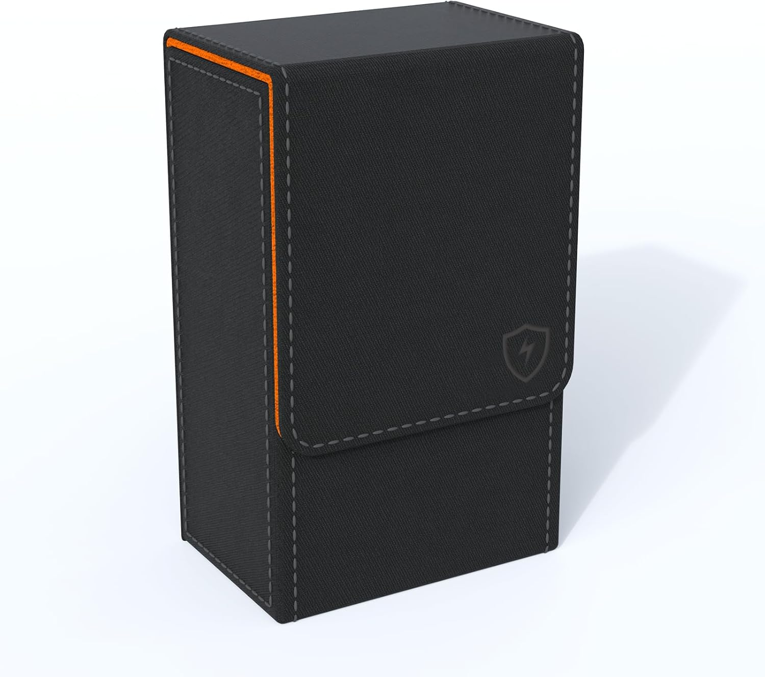 Black Tarot Card Holder with Black Interior; Fold Top Tarot Card Box Case with Magnetic Lid Closure; Fits Rider Waite Tarot Card Deck; Holder Measures Standard Size 5.39 X 3.38 X 2 in (137*86*51Mm) - Grey image number 4