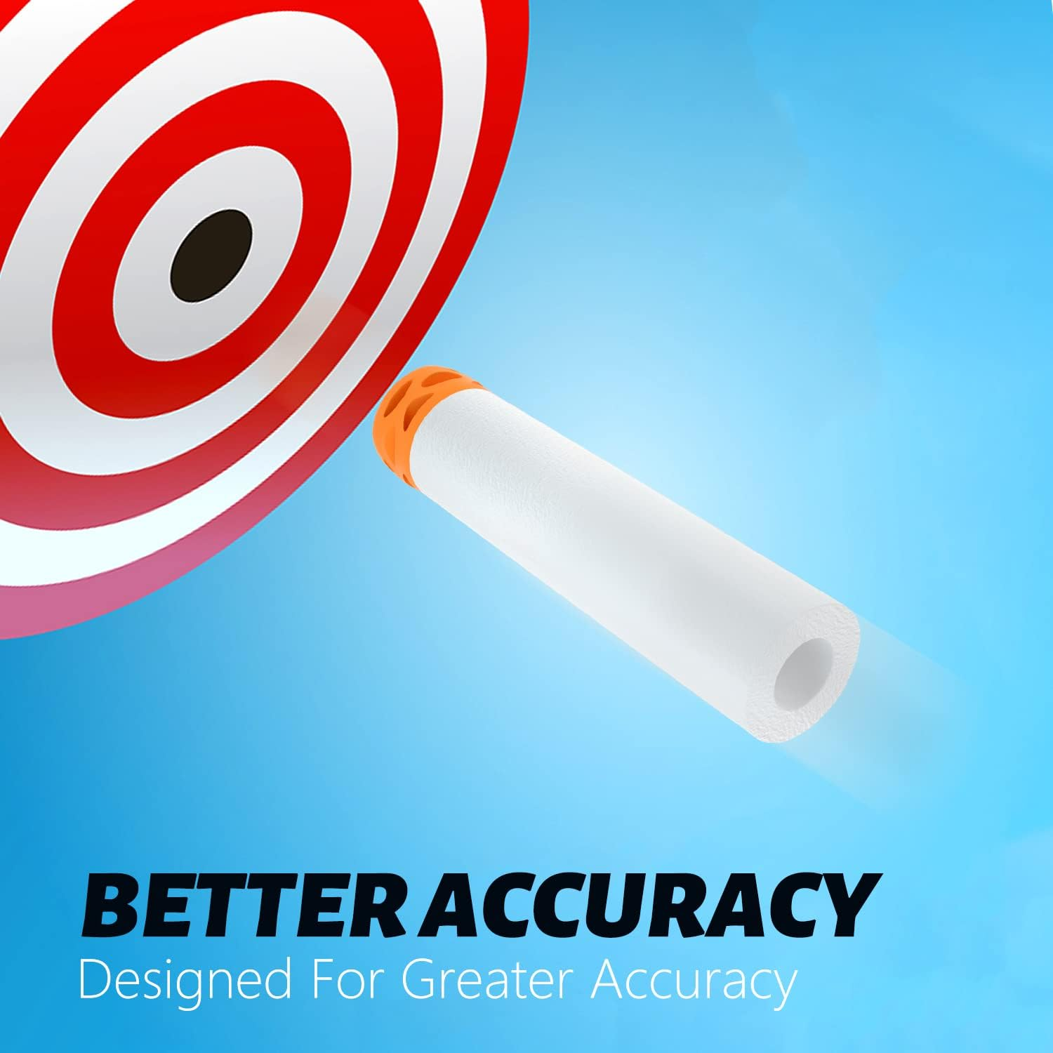 EKIND 500 Pcs Waffles Darts Refill Pack Foam Bullet Compatible for NERF N-Strike Series Blaster