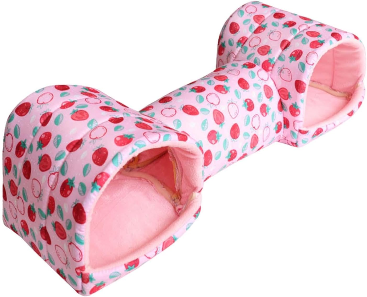 Generic Guinea Pig Tunnel and Bed Hamster Hideout Portable Entertainment Guinea Pig Bed Bunny House for Hedgehog Small Animals Rat, Blue