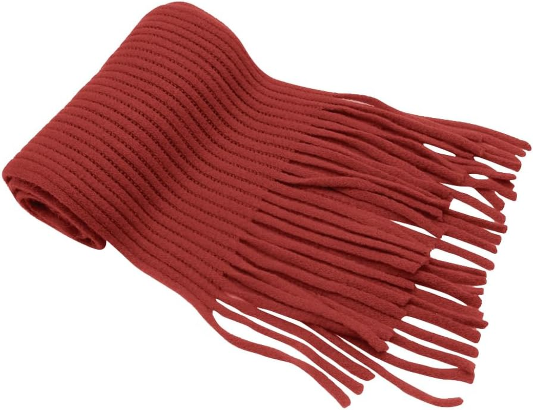 RARITYUS Kids Knitted Scarf Fashion Solid Color Toddler Soft Warm Scarves Neck Warmer Winter for Girls Womens - A Green image number 3