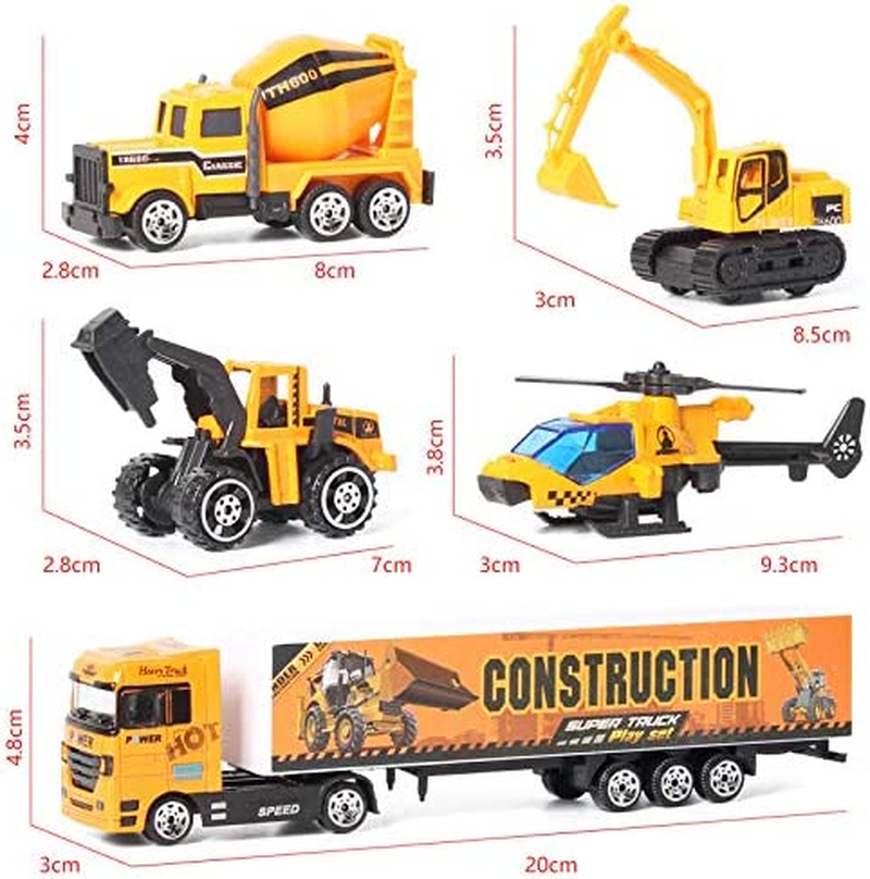 Coolplay Construction Toys Construction Truck for Boys Kids Excavator Toys Forklift Vehicle Cars for 3 4 5 6 image number 1