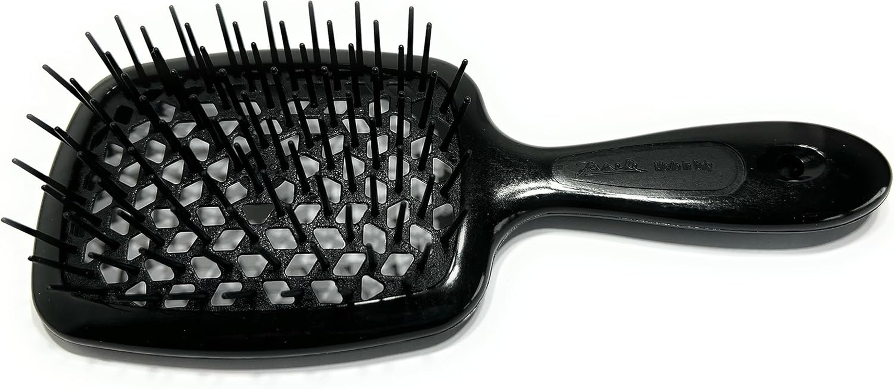 J&auml;neke Superbrush Carbon Black Approx. 20.5 Cm (Anti-Static) Professional Brush Ideal for Detangling and Drying without Drying Out (55SP226) image number 2