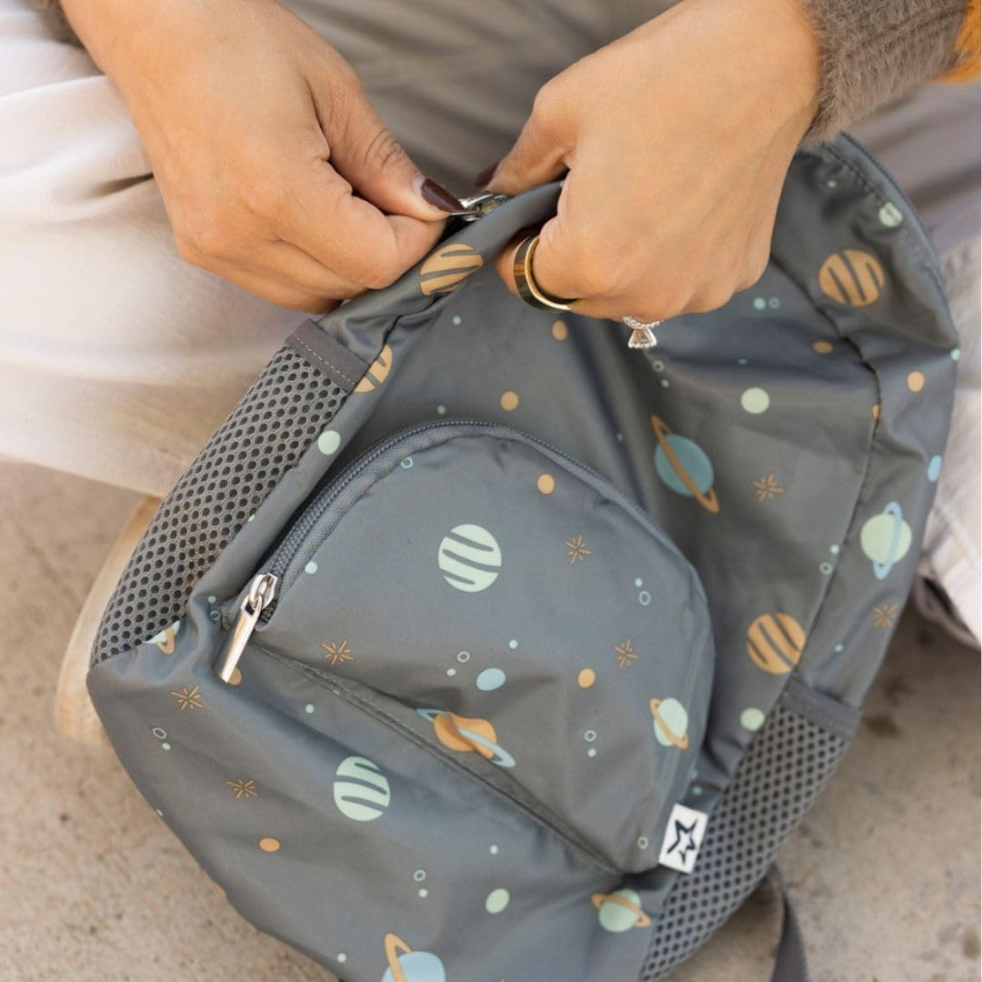 Tiny Twinkle Toddler Backpack &ndash; Lightweight, Waterproof, Folds up into Pouch. Great for Travel, Daycare, Beach, Swim School image number 3