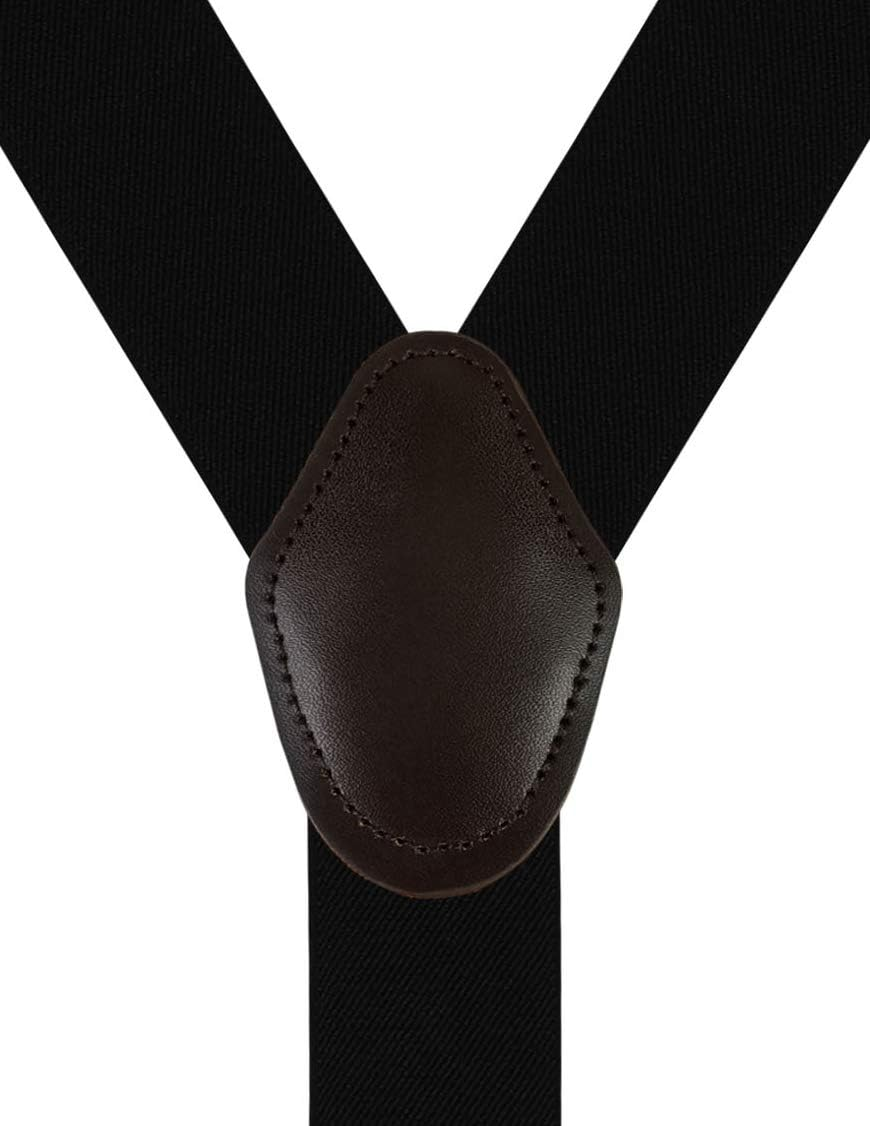 Moulen Men'S Y-Back 1.4 Inches Wide 4-Clips Adjustable Suspenders image number 3