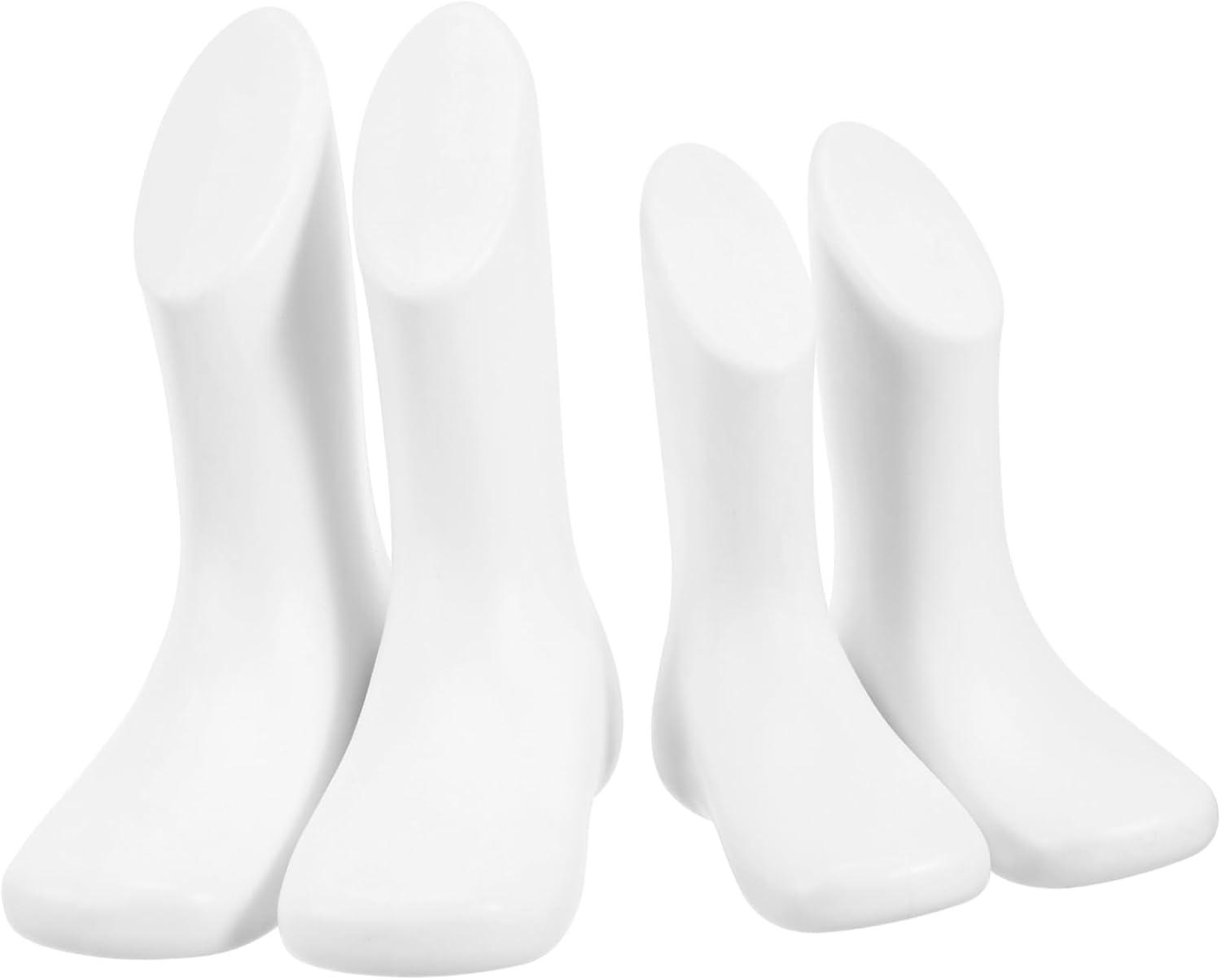 4Pcs Plastic Foot Mannequin Displaying Foot Models Boy Girl Shoe Store Accessory for Small Mannequin image number 1