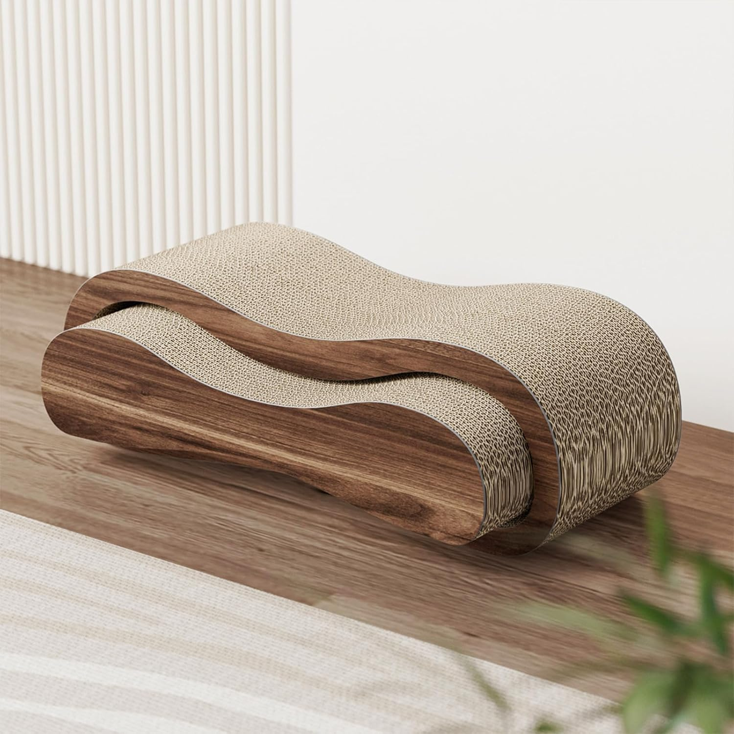 Cozioz 2-In-1 Cat Scratcher and Lounge Bed - Durable Cardboard Pads, Scratching Post, Protects Furniture, Large (2-In-1 L) image number 3