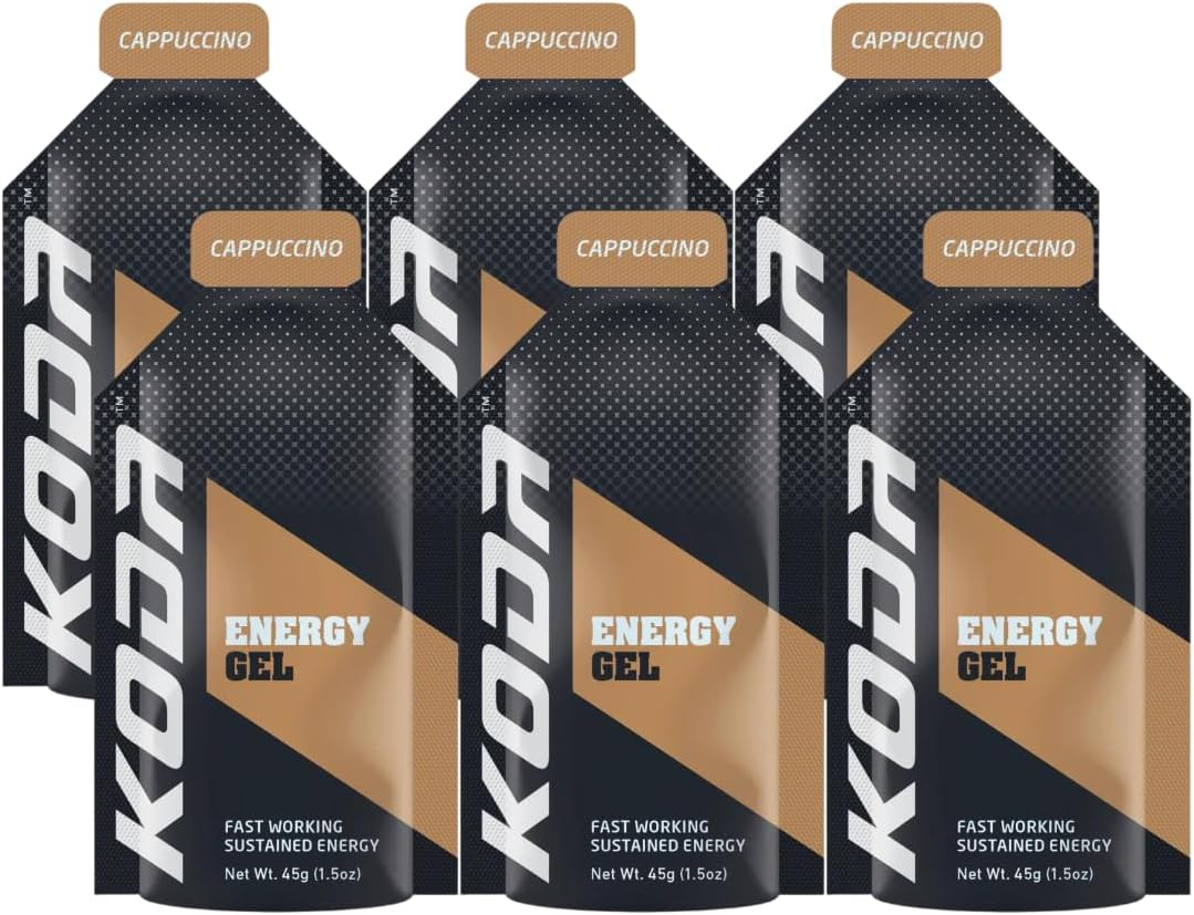 KODA Energy Gel, Smooth Consistency, Fast Acting Energy Boost, (Cola, Pack of 6)