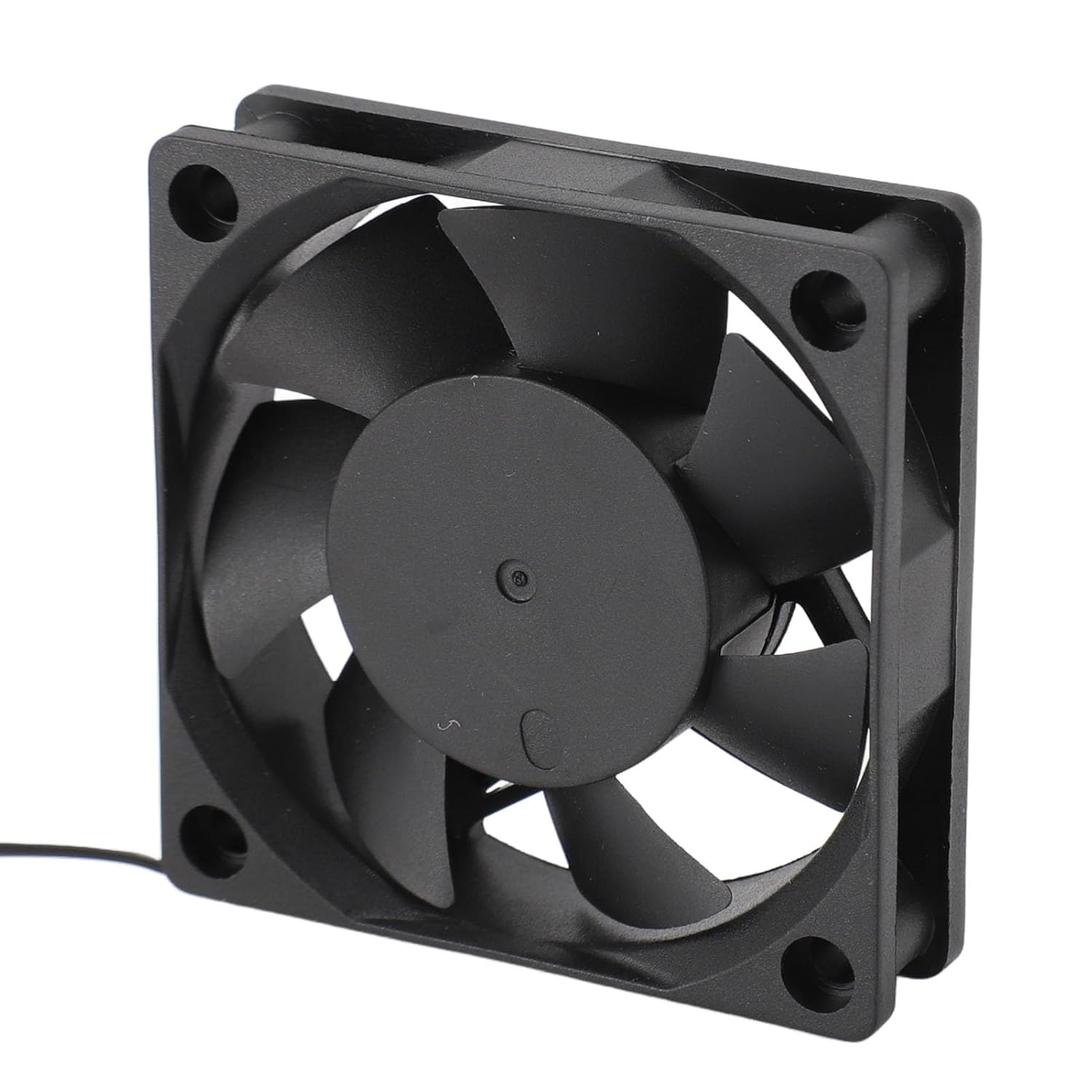 60Mm Computer Case Fans, 4 Pin PWM Fan with Dual Ball Bearing, Smart Temperature Control, 3000RPM Quiet Case Fan for PC Black image number 4
