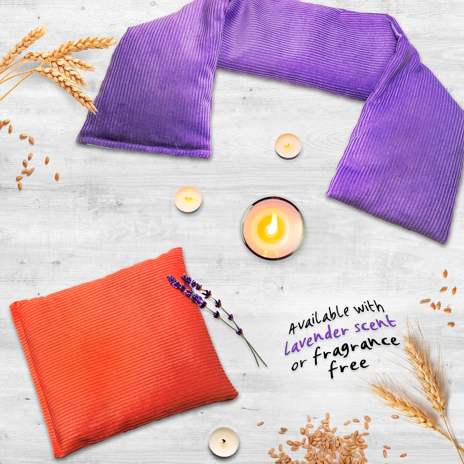 The Wheat Bag - Heat Pack, Large 38X17Cm 900G, Charcoal - Brown Stripe Print image number 3