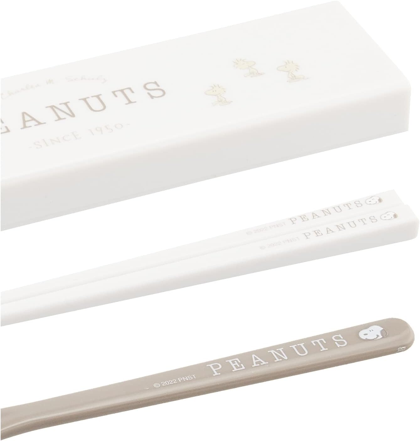 OSK CT-27 Peanuts Everyday Cutlery Set, Snoopy Pull Lid Combi, Chopsticks, 7.1 Inches (18 Cm), Spoon, Made in Japan, Dishwasher Safe, No Crunching, Sliding, Easy to Use, Stylish, Cute, Unisex, Kids, image number 5