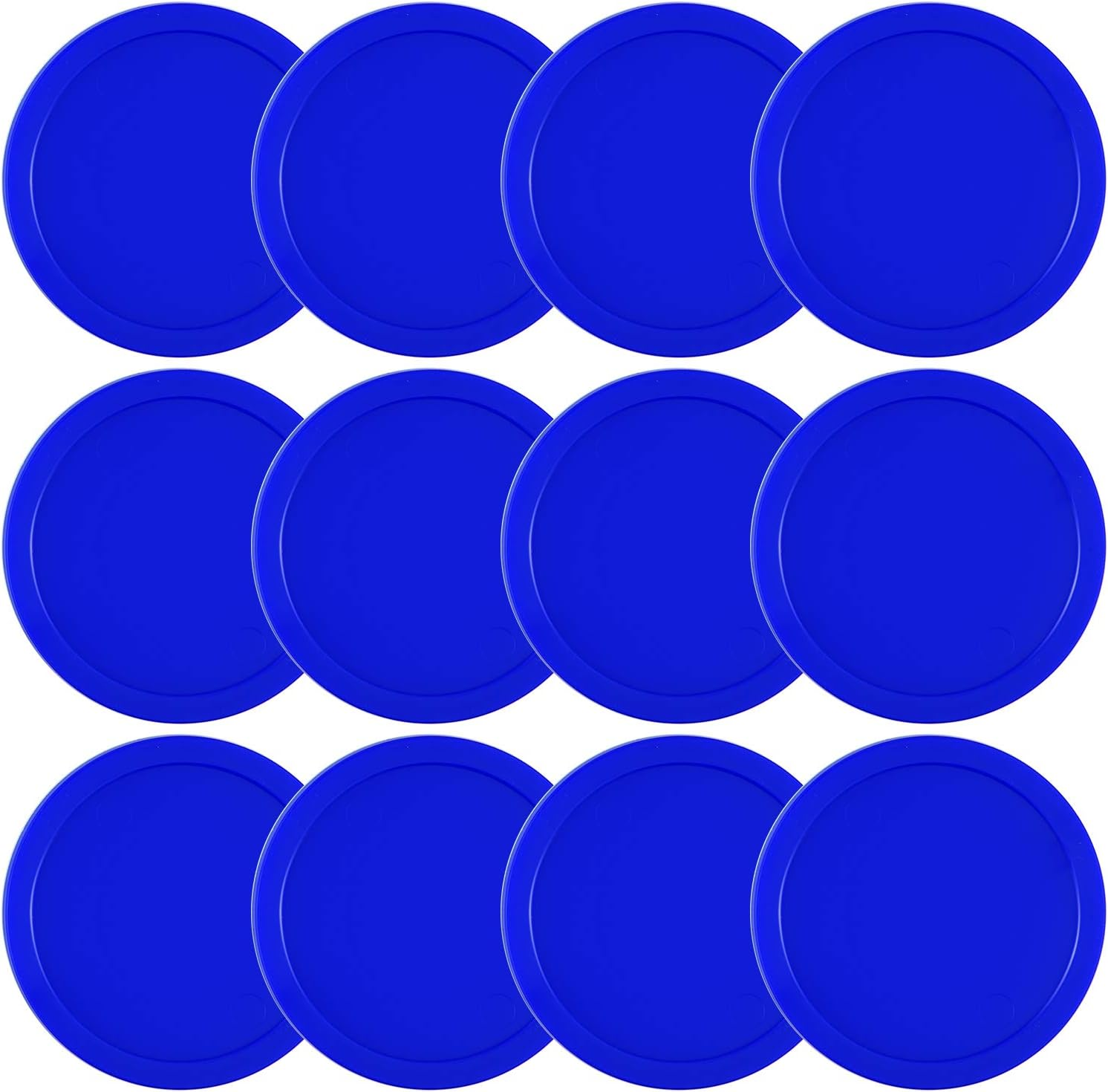 Coopay 12 Pieces Home Air Hockey Pucks 2.5 Inch Heavy Pucks for Game Tables Equipment Accessories, 13 Grams