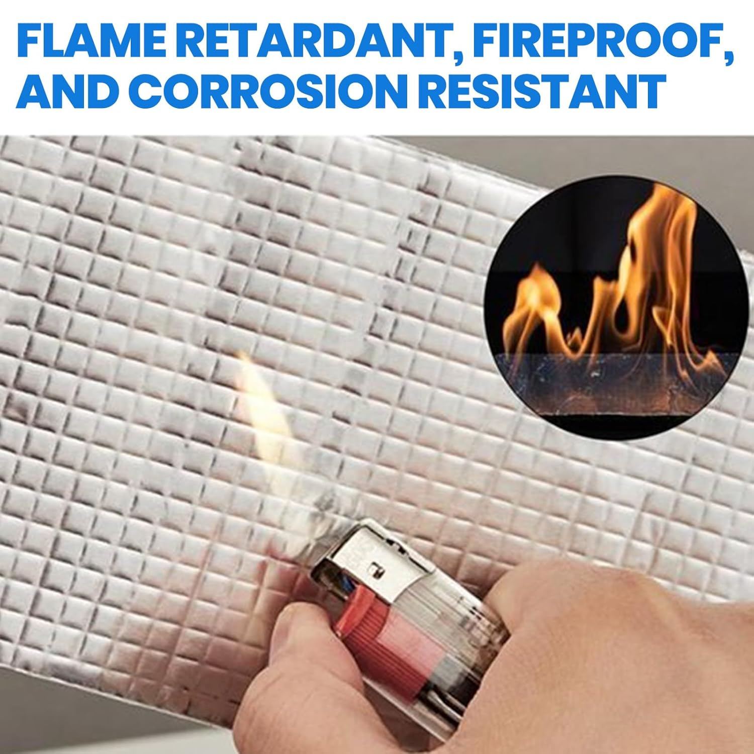 ADHES Butyl Tape Waterproof Tape 50Mm X 5M, Aluminum Foil Tape Butyl Sealant Tape for RV Repair, Window, Silicone, Boat and Pipe Sealing, Glass & EDPM Rubber Roof Patching, Silver image number 6