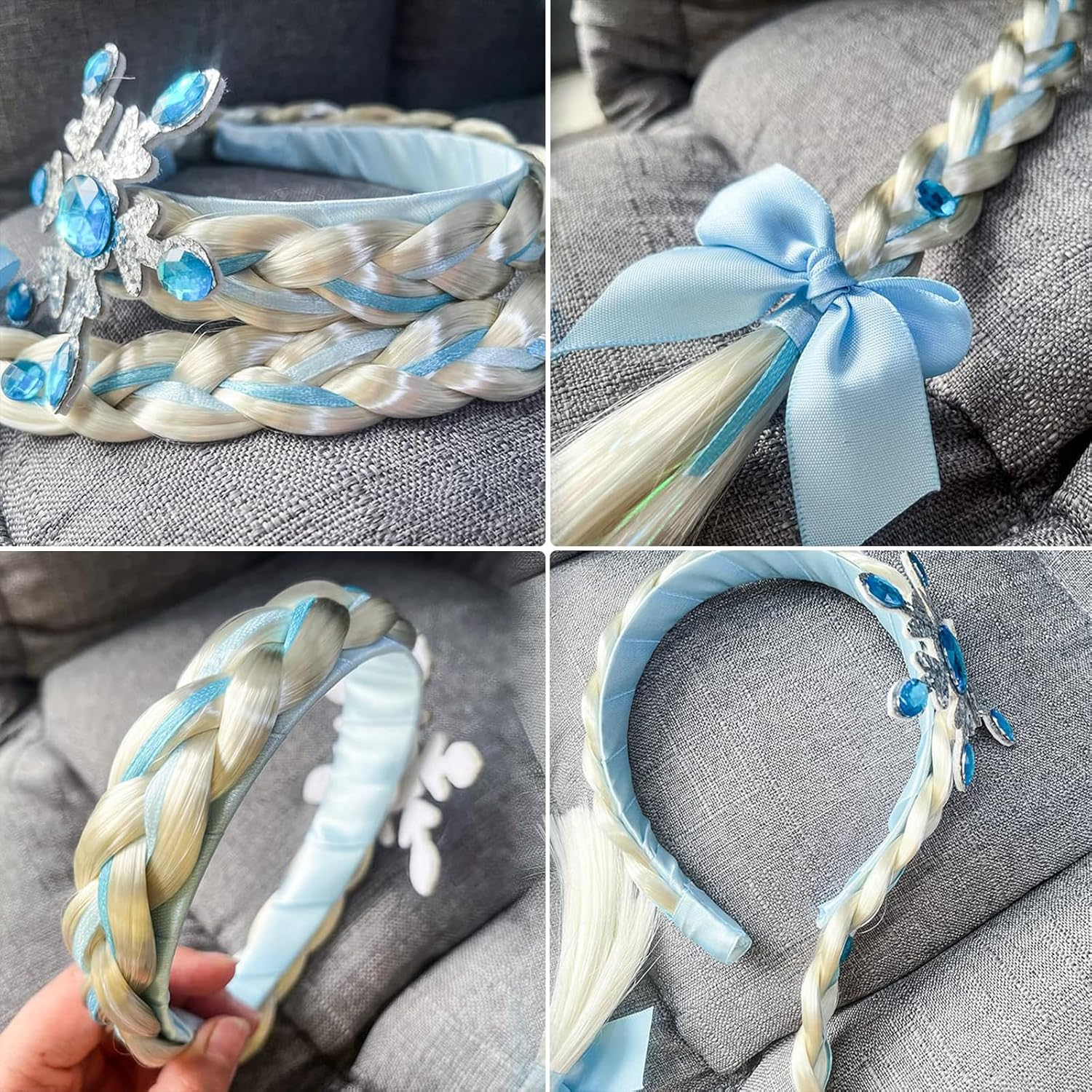 Children'S Hair Strands, Cosplay Braid, Hair Accessories, Wig Children, Girls Wigs Hairpiece, Headband Braid, Long Hair Wig Braids for Girls, Children'S Wigs for Girls image number 2