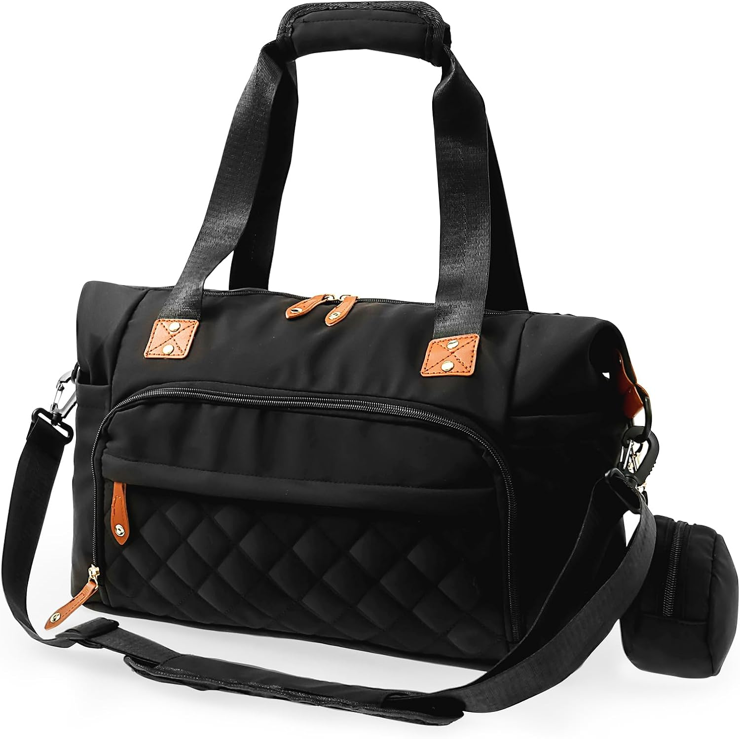 Oxford Cloth Baby Changing Bag, Large Capacity Nappy Tote Bag with Removable Shoulder Strap Easy Access Diaper Handbag, Nappy Changing Pockets, Multi-Functional Baby Bags for Camping