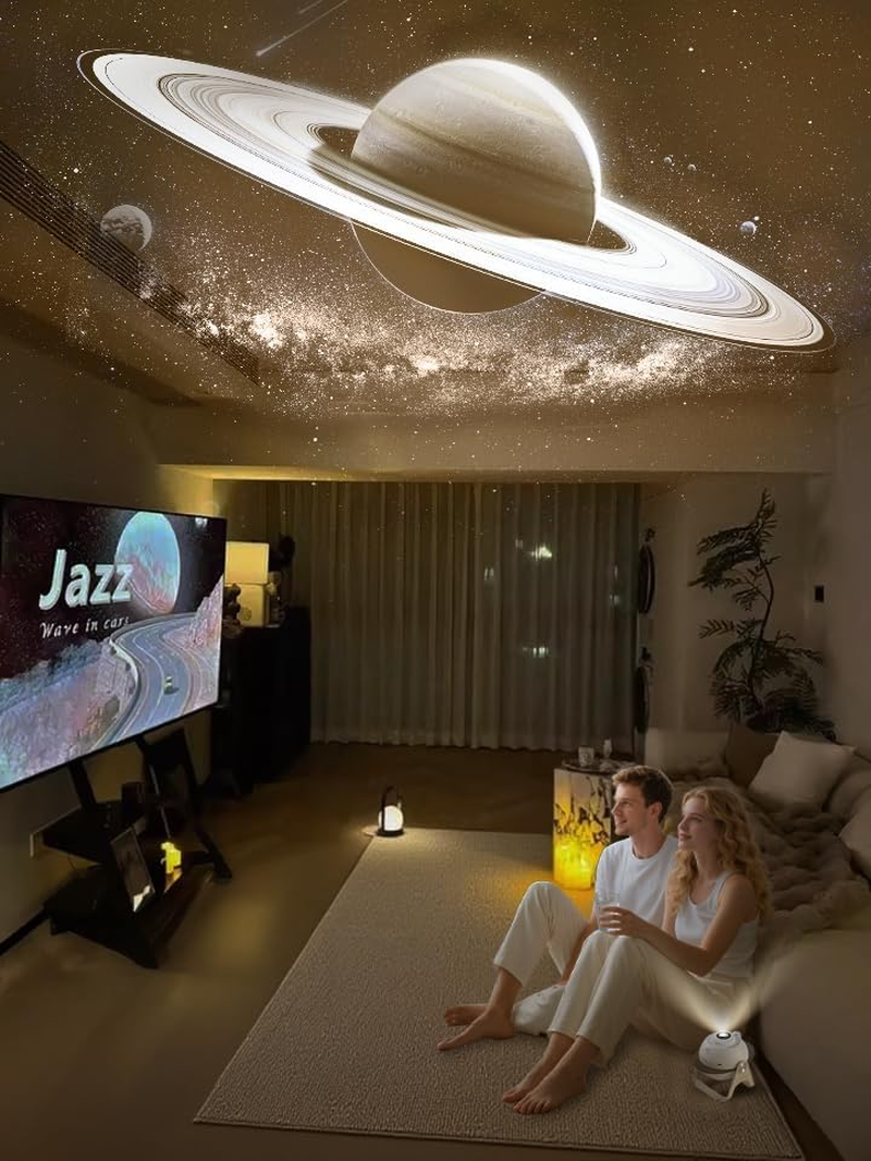 Star Projector, 13 in 1 Meteor Planetarium Lamp, Planetarium Galaxy Projector with Milky Way Moon, Starry Sky Night Light for Kids Adults Bedroom, Ceiling, Home Theater, Christmas, Room Decor image number 2