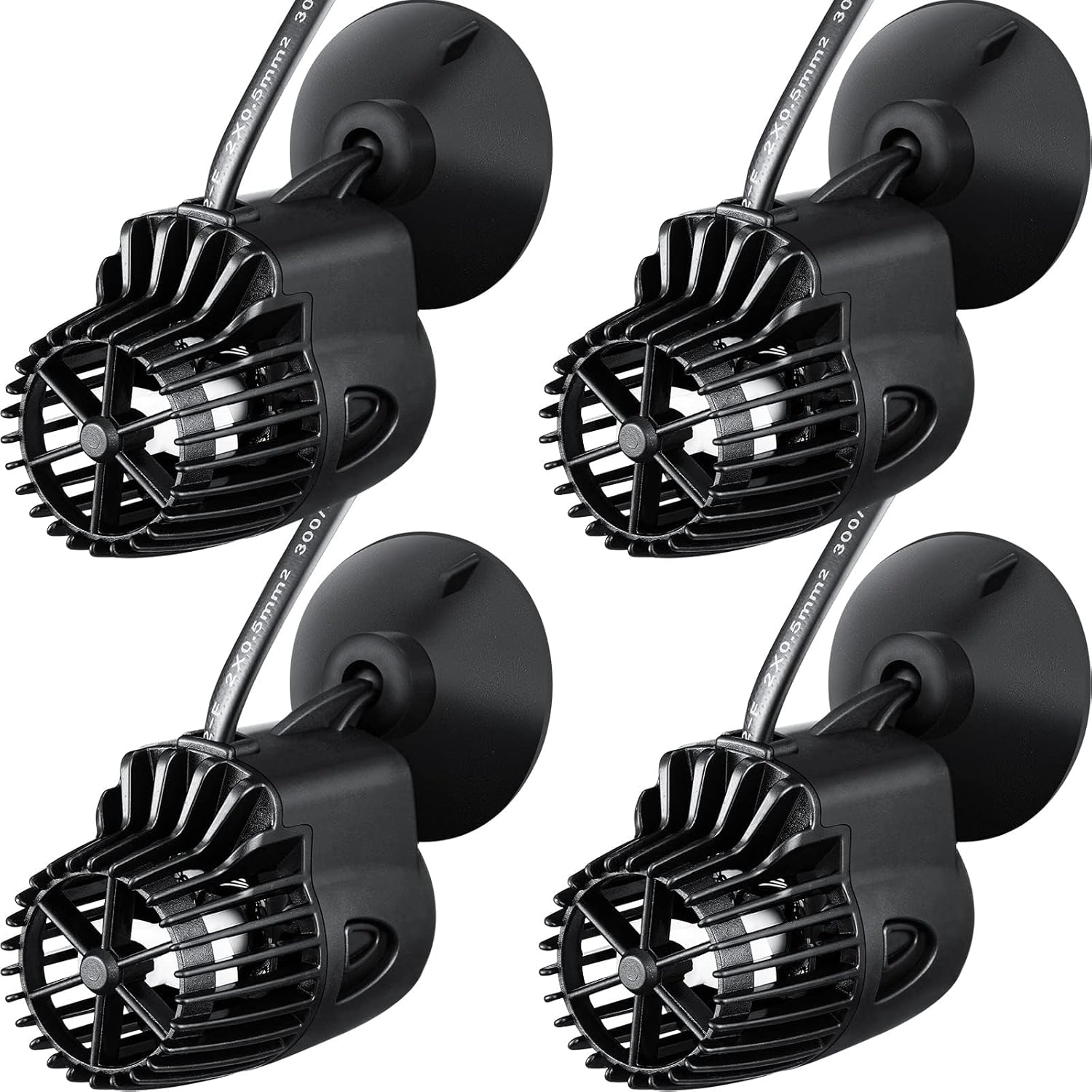 4 Pcs 800 GPH Aquarium Circulation Pump with Magnetic Suction Base 360 Degree Rotating Wave Maker Submersible Aquarium Powerhead Wavemaker for 20-100 Gal Freshwater Saltwater Fish Tank image number 6