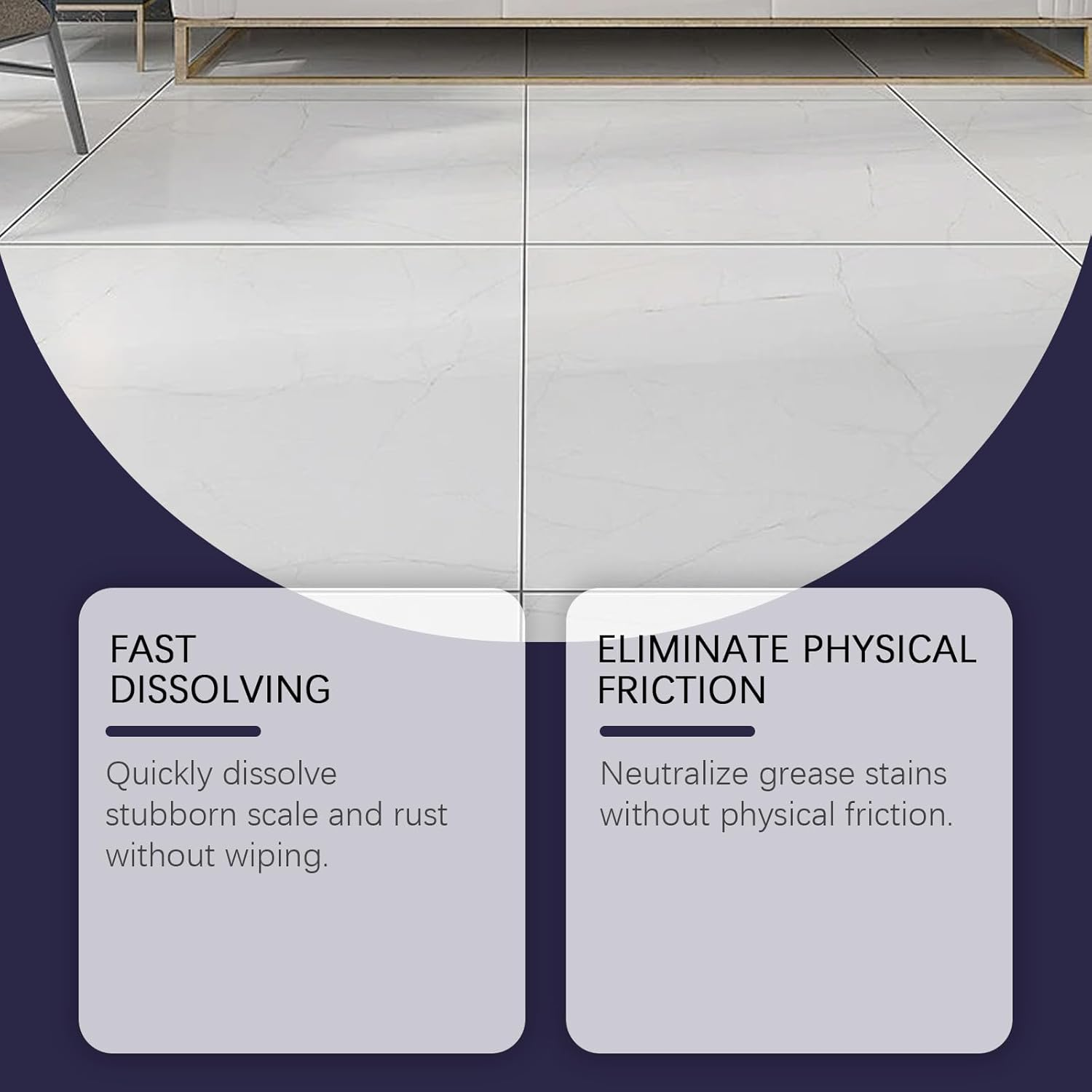 Stone Cleaning Powder, Deep Decontamination, 100G, Fast-Dissolving Stain Remover for Multiple Stone Surfaces image number 2