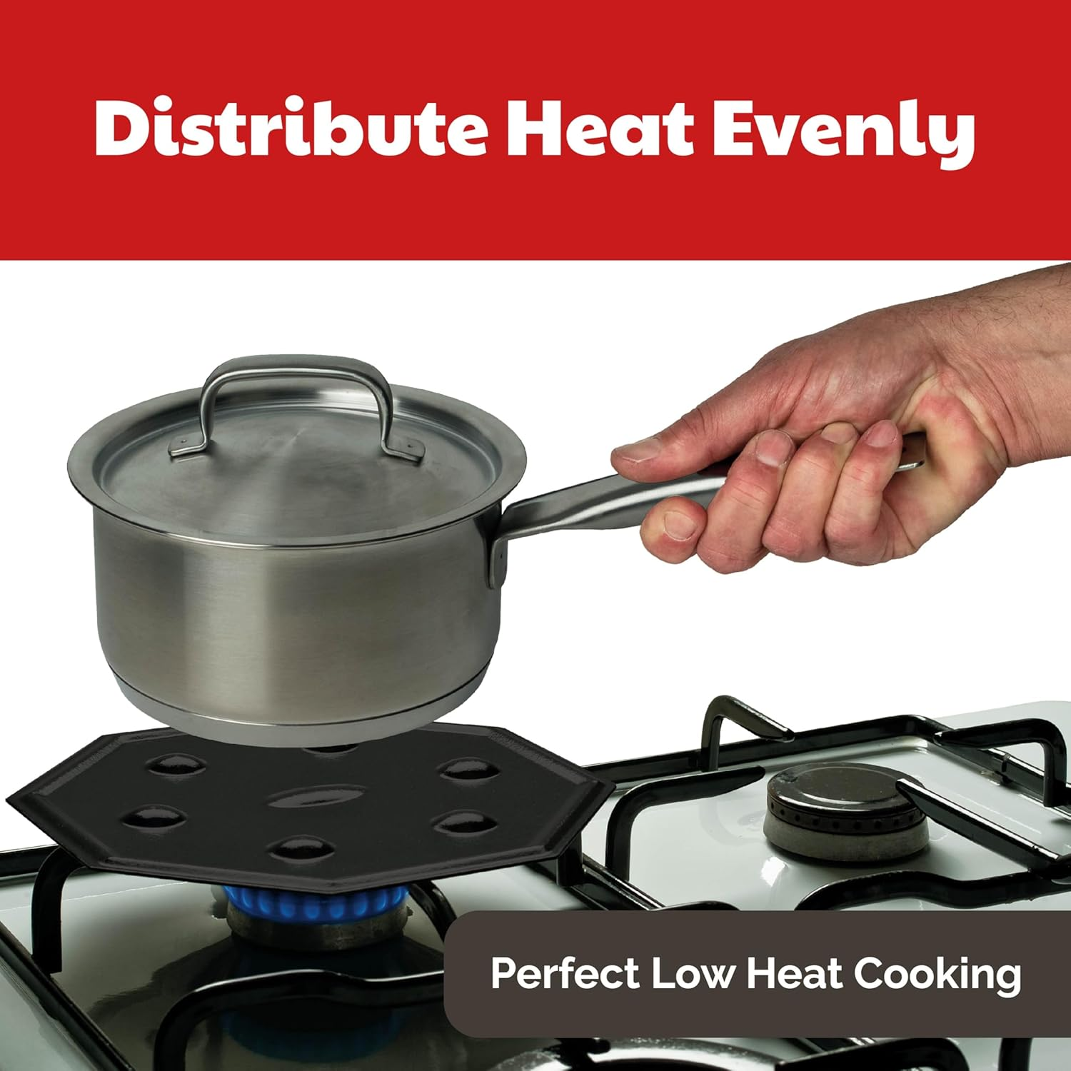 Cooks Innovations Simmermat Heat Diffuser, Simmer Ring, and Flame Tamer for All Stove Types 1-Pack image number 6