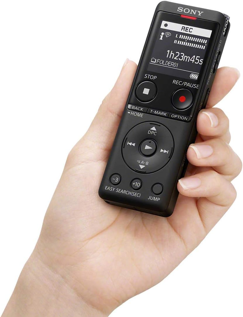 Sony ICD-UX570 Ultra-Compact Digital Voice Recorder Stereo Recording, Noise Cancellation, USB Direct, Long Battery, Easy File Transfer, Expandable Memory, Batteries Included image number 4