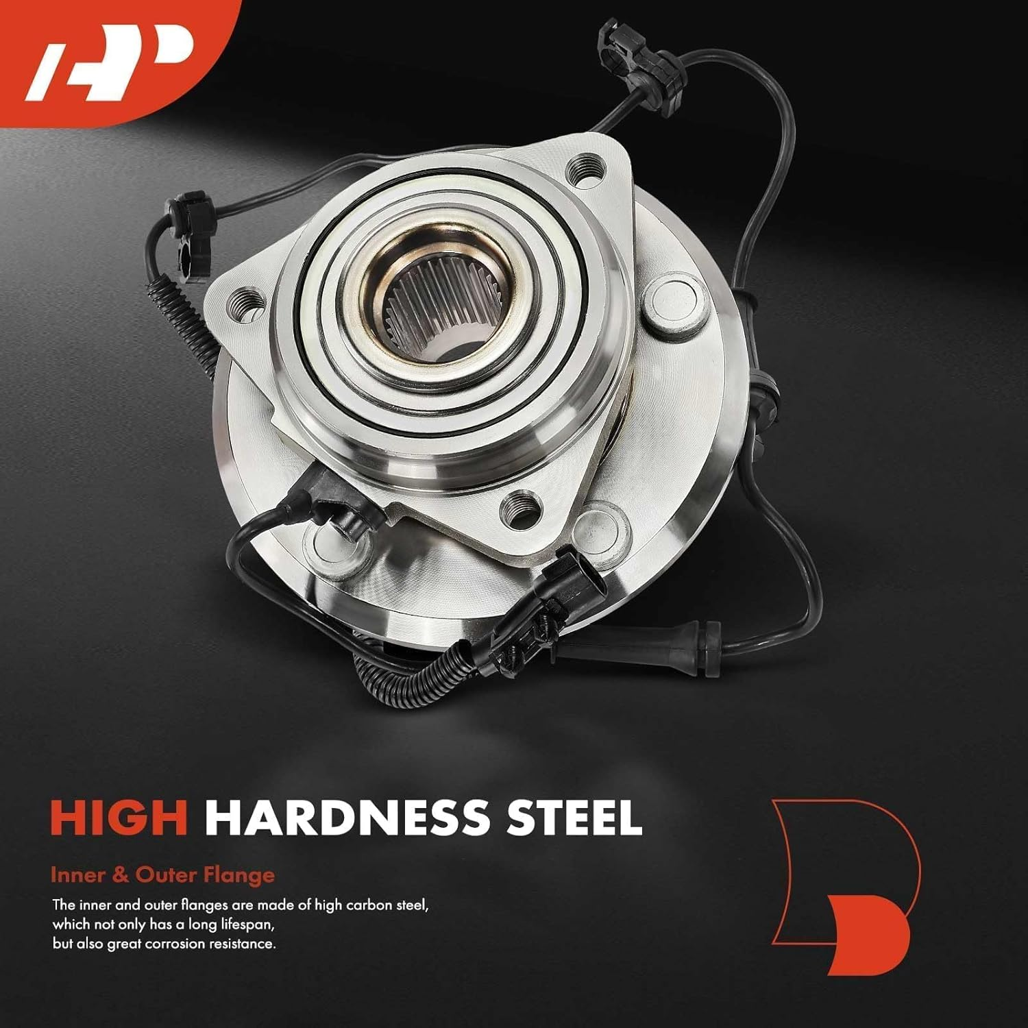 A-Premium 513272 Front Wheel Bearing and Hub Assembly with ABS & 5-Lug Compatible with Jeep Wrangler 2007-2016, with 4-Wheel ABS image number 2