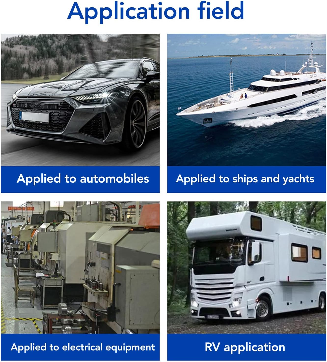 Duty Busbar Module, 62.5A Each Stud 4 Stud Power Distribution Box for Yacht (Black) image number 5