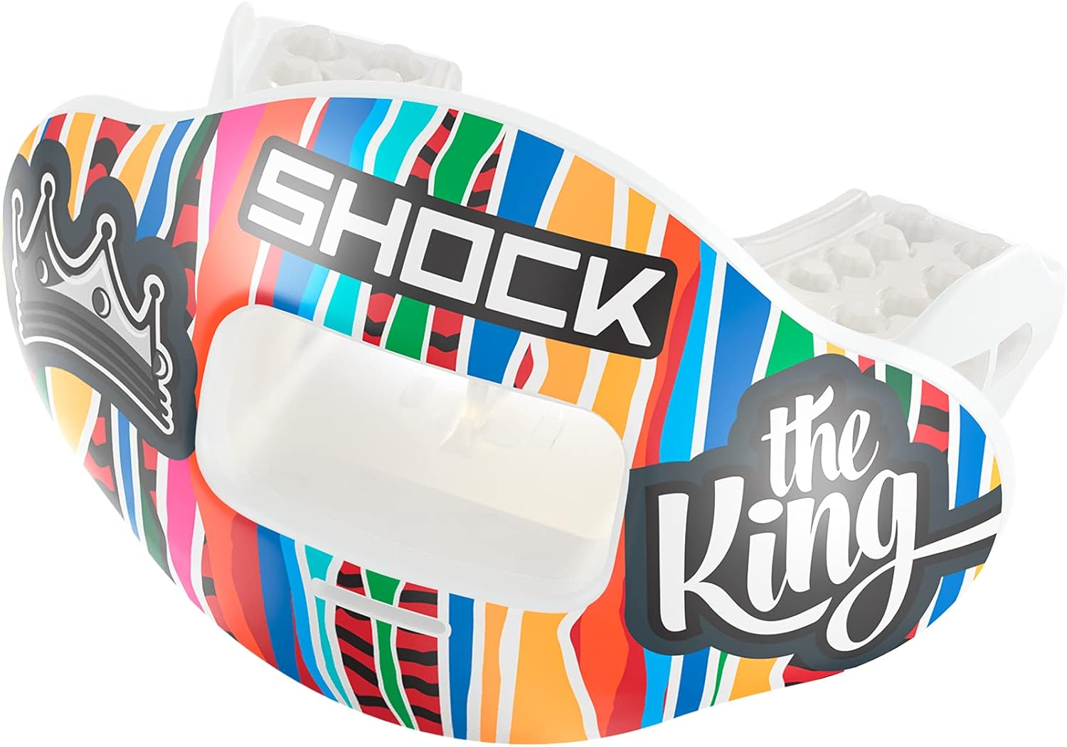 Shock Doctor Max Airflow 2.0 Lip Guard/Mouth Guard. Football Mouthguard 3500. for Youth and Adults OSFA. Breathable Wide Opening Mouthpiece. Helmet Strap Included - Benjamin Color image number 2