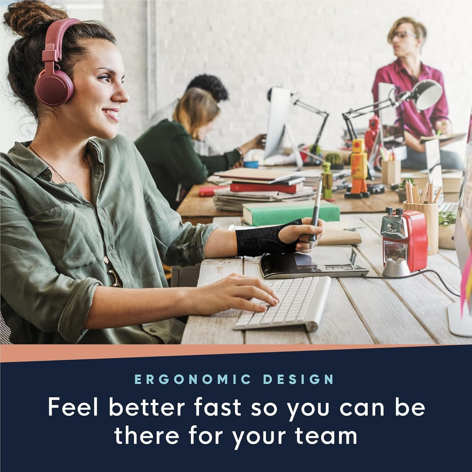 Advanced Wrist Brace - Infused Adjustable Orthopedic Support Splint for Pain, Carpal Tunnel, Arthritis, Tennis Elbow, Tendinitis, RSI, Ganglion Cyst for Men Women Left S/M (Jz_Brace (Ringh S/M)) image number 3