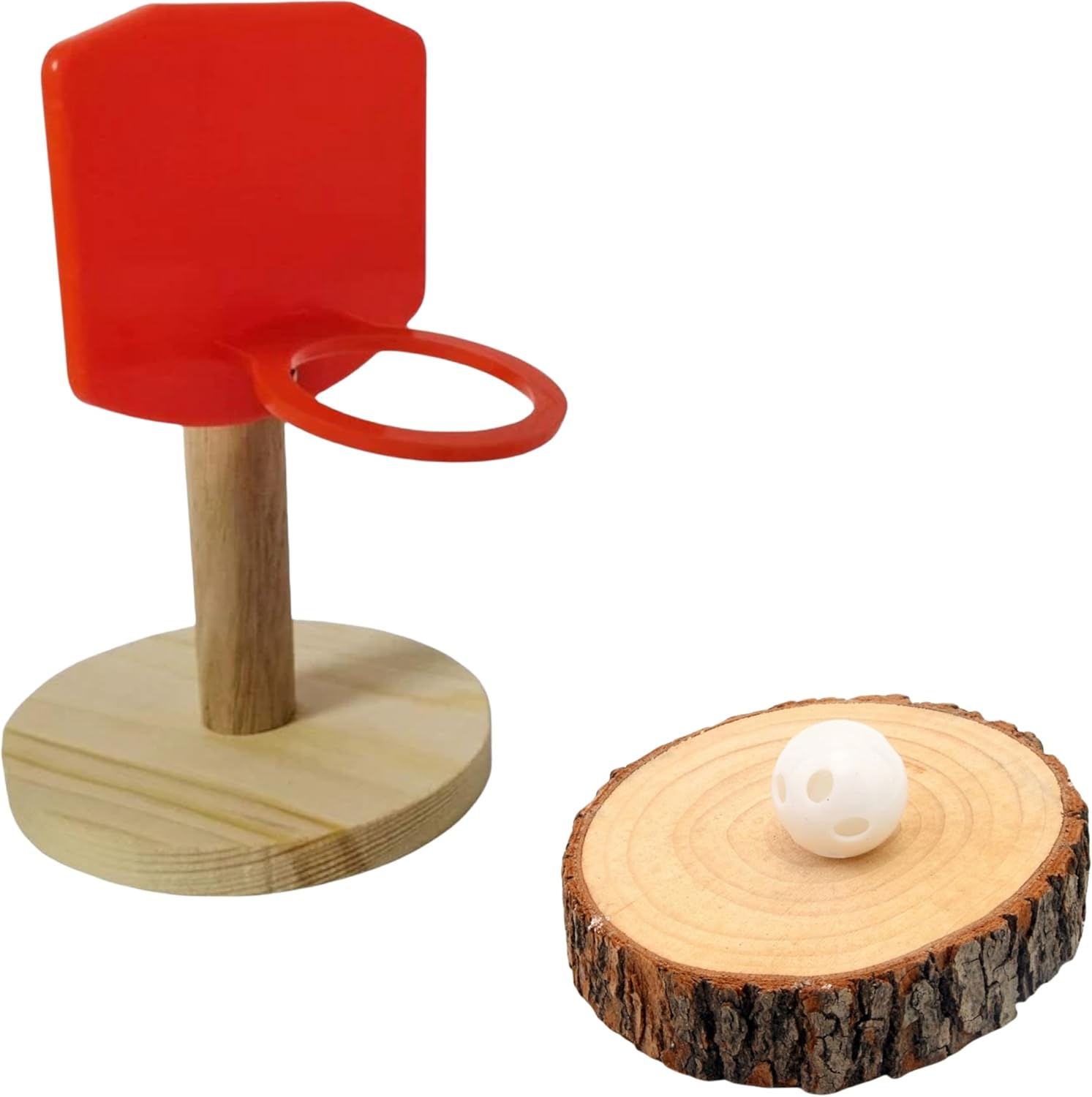 Parrot Cage Basketball Toy - Interactive Chewable Bird Cage Gym for Small to Medium Birds