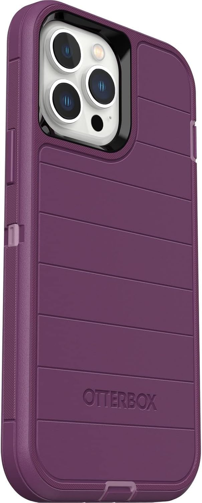 Otterbox Iphone 13 Pro (Only) - Defender Series Screenless Edition Case - Happy Purple - Holster Clip Included - Microbial Defense Protection - Retail Packaging image number 3