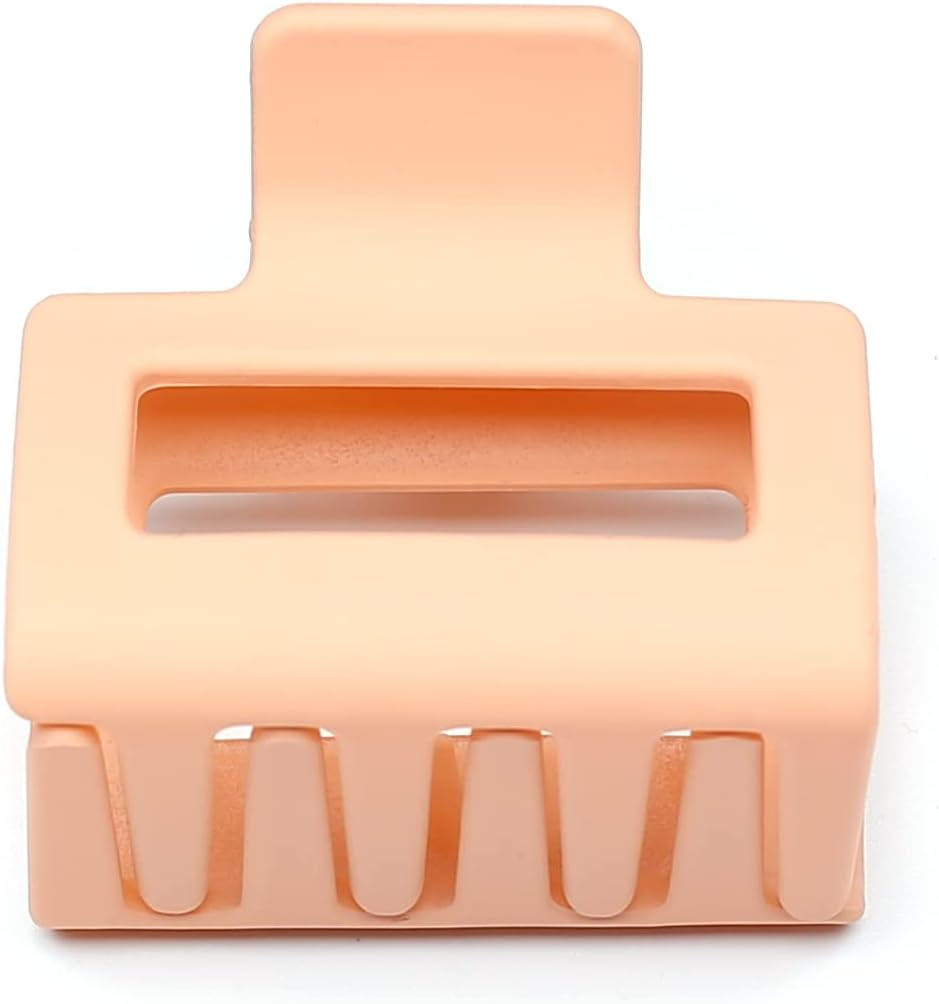 Qingoo Medium Pink Square Hair Clip Claws Hair Clip Beautiful Women'S Hair Accessories Elegant Hair Accessory 1 Piece (5 Cm X 4.8 Cm, Baby Pink) image number 3