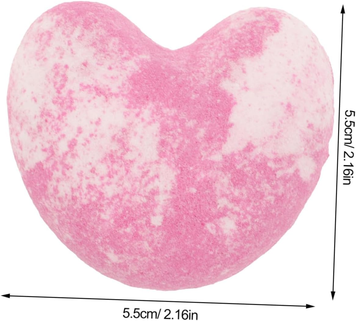 WRITWAA Heart-Shaped Bath Salt Bombs for Women Aromatherapy Shower Tablets for Mom Daughter Lover image number 3