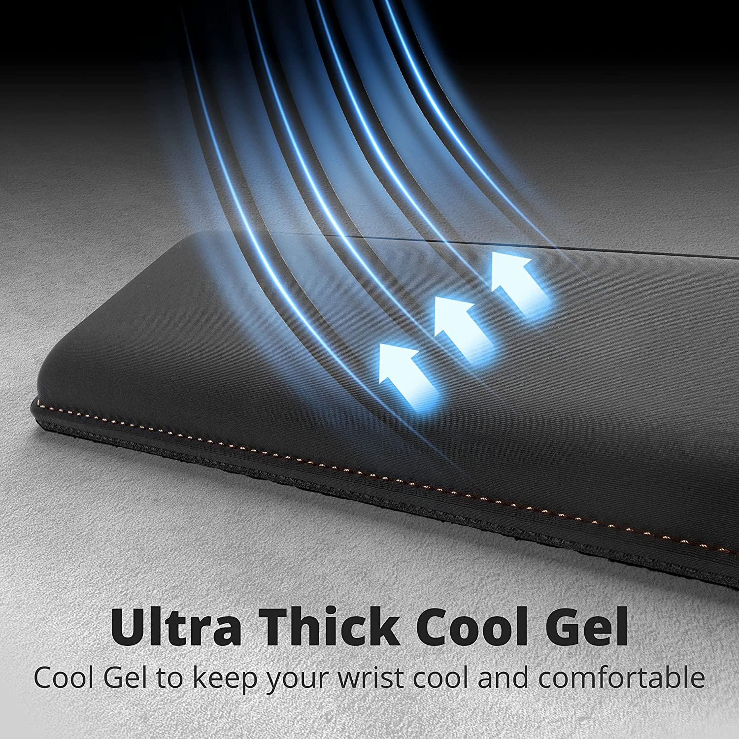 Gunmjo Cooling Gel Memory Foam Tenkeyless Keyboard Wrist Rest, Ergonomic Wrist Rest for TKL Computer Keyboard and Mechanical Keyboard image number 6