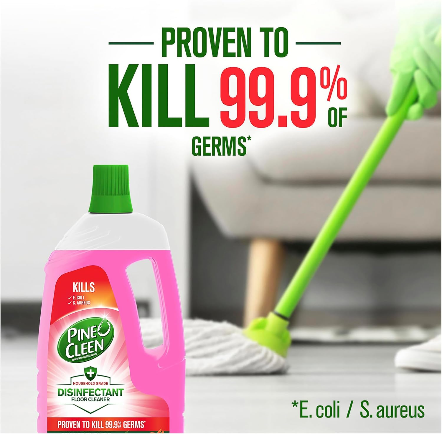 Pine O Cleen Disinfectant Floor Cleaner Pomegranate 1.5L (Pack of 2)