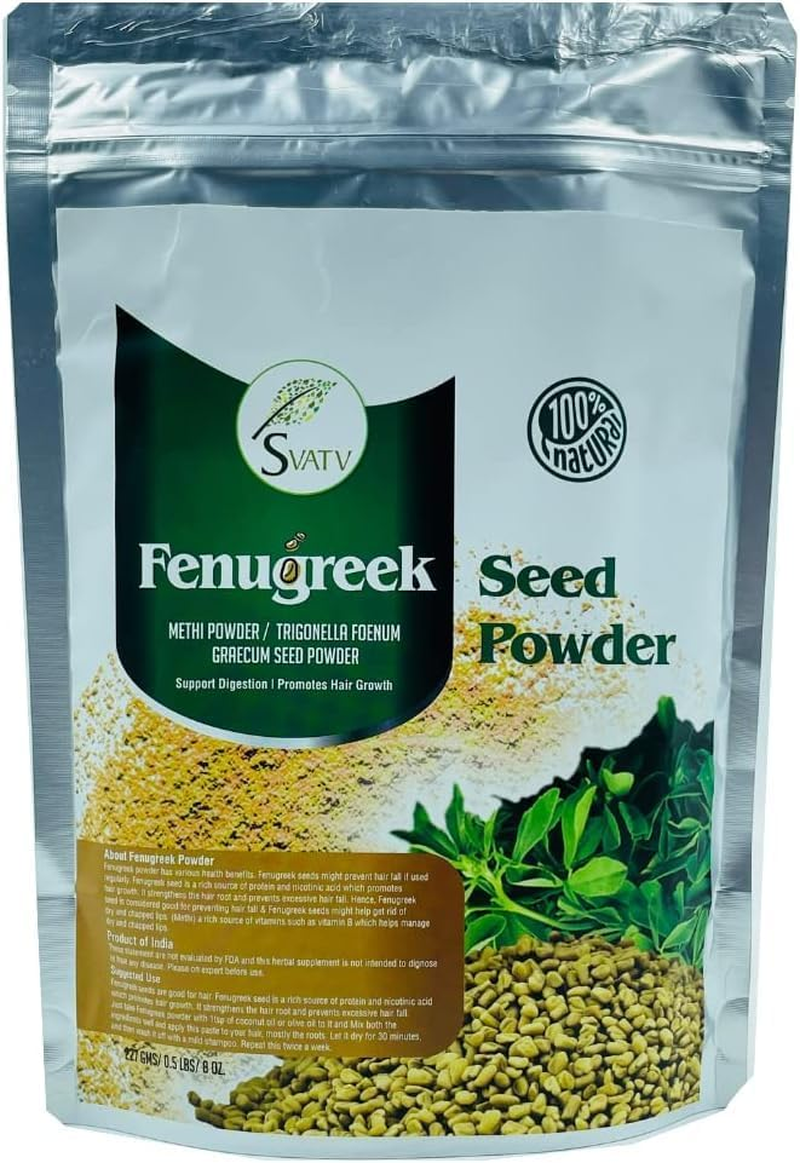 SVATV Fenugreek Seed Powder (Trigonella Foenum-Graecum) - 227G, 0.5 Lbs, 8 Ounces image number 6