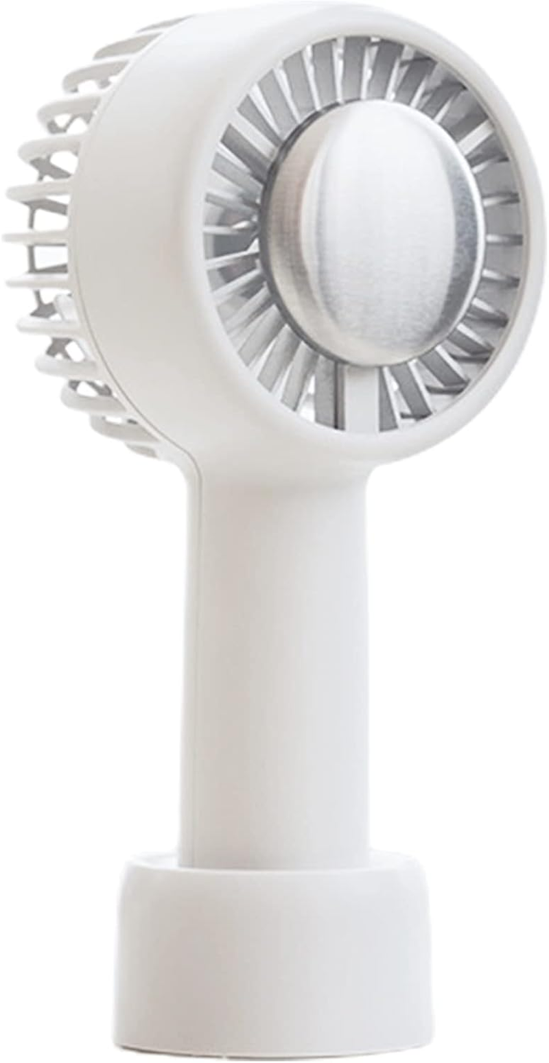 Mini Handheld Fan, Portable Makeup Eyelash Fan USB Rechargeable Quiet Fan Personal Electric Small Fan Durable Pocket Hand Fan for Outdoor Activities/576 (Color : White)
