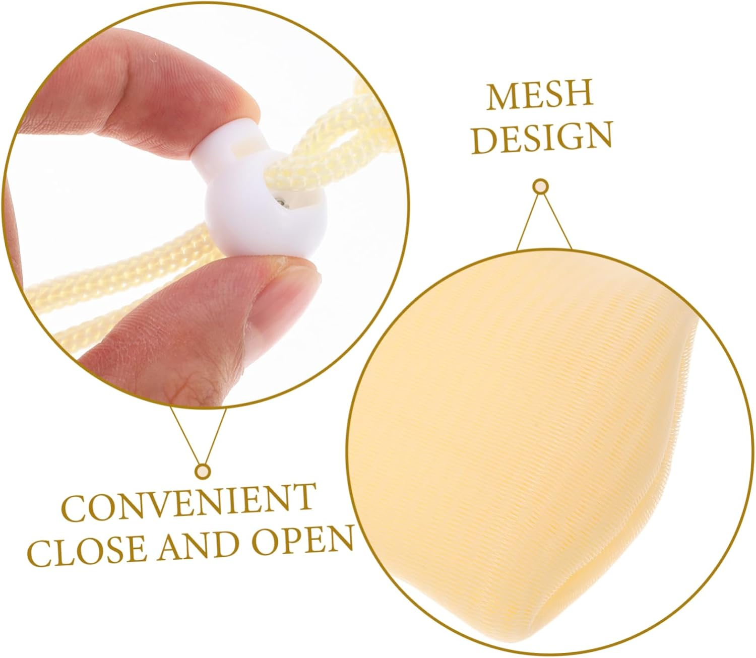 Healeved 5Pcs Multi- Accessory Soap Bags for Soap Bars Bar Pouch Foaming Pouch Lightweight Portable image number 5