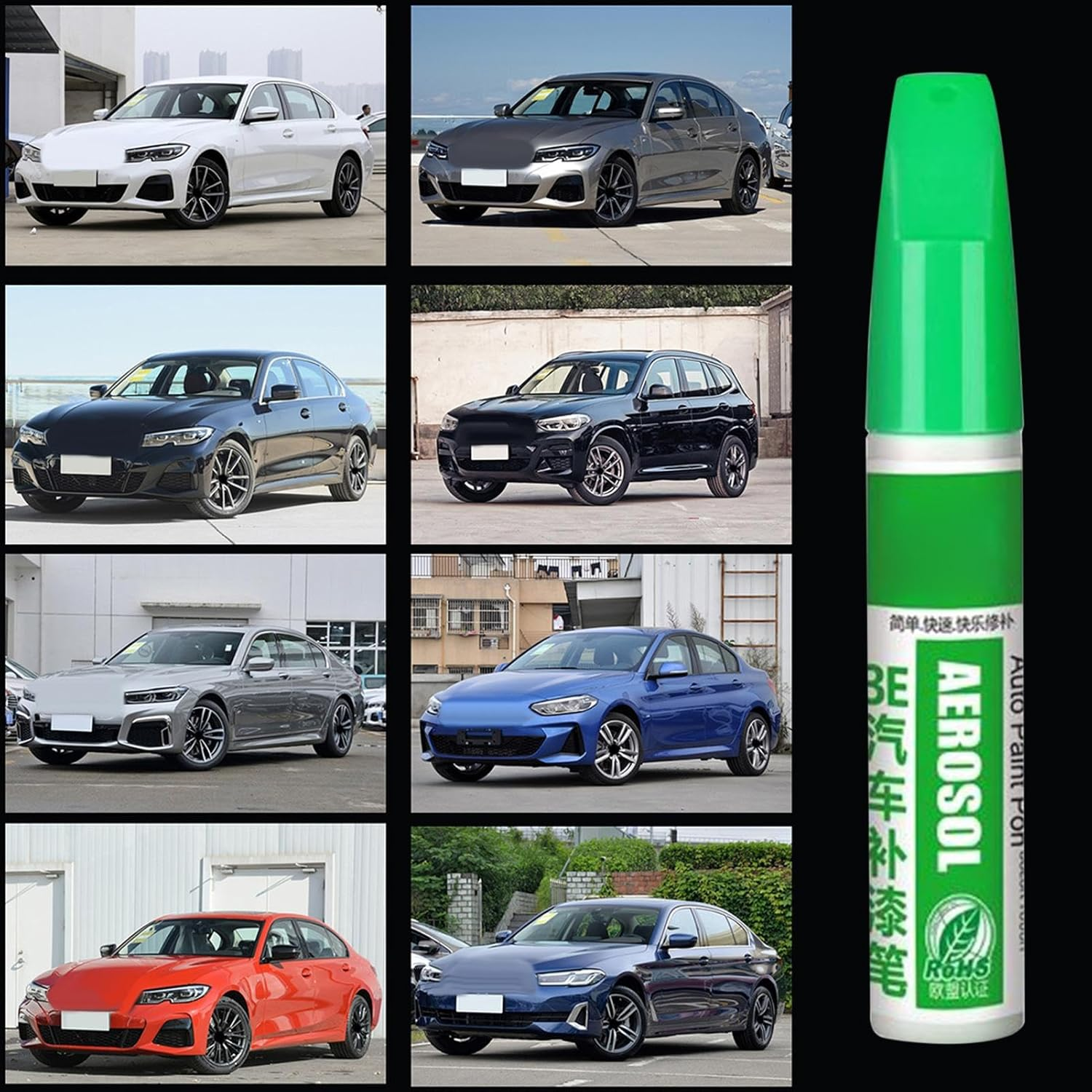 Car Scratch Repair Pen, Scratch-Filling Car Paint Repair Pen, 12ML Weatherproof Color-Matching High-Adhesion Markers for Model Painting Wood Industrial Labeling Art Crafts