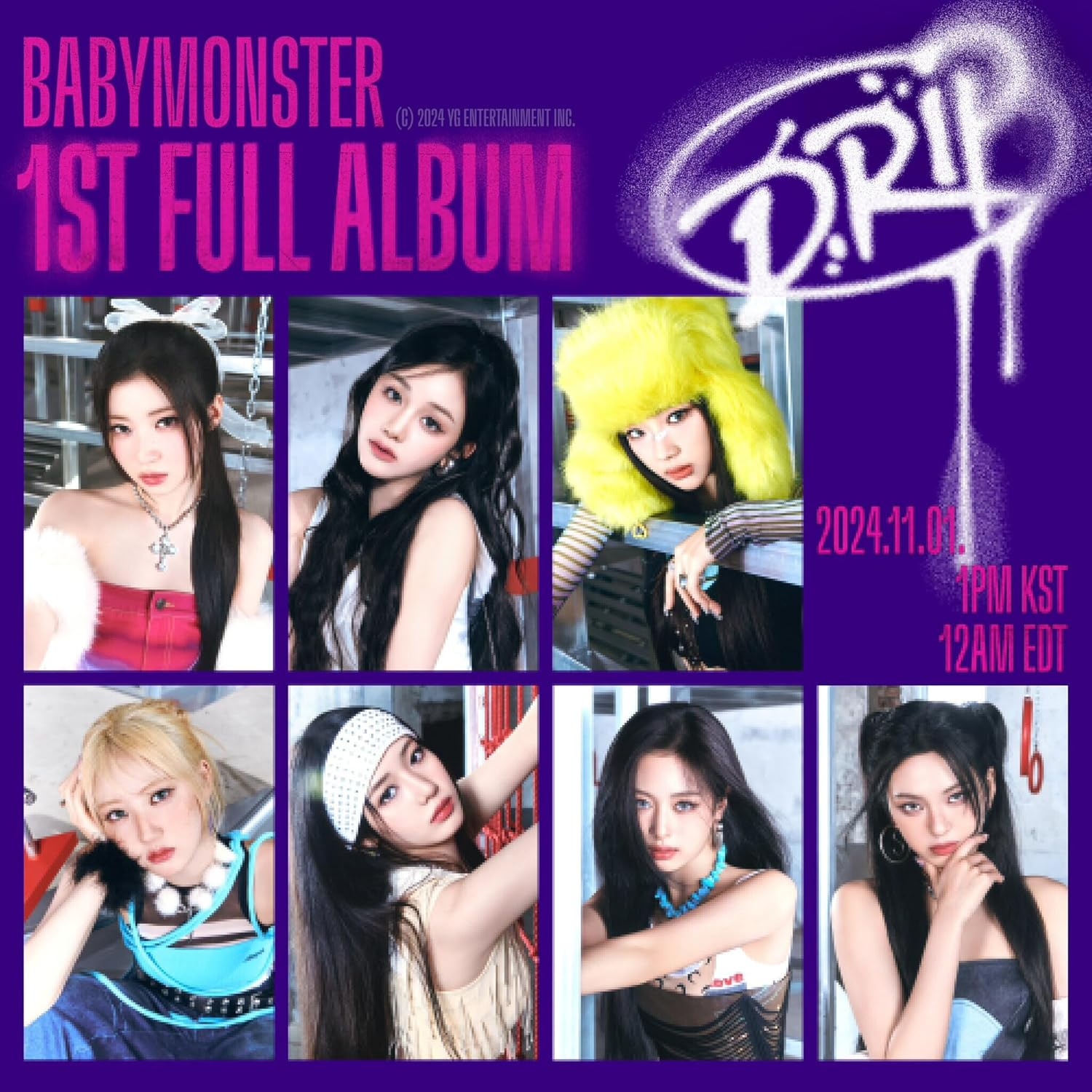 BABYMONSTER DRIP 1St Full Album Standard Random Version Cd+Photobook+Etc+Tracking Sealed image number 1