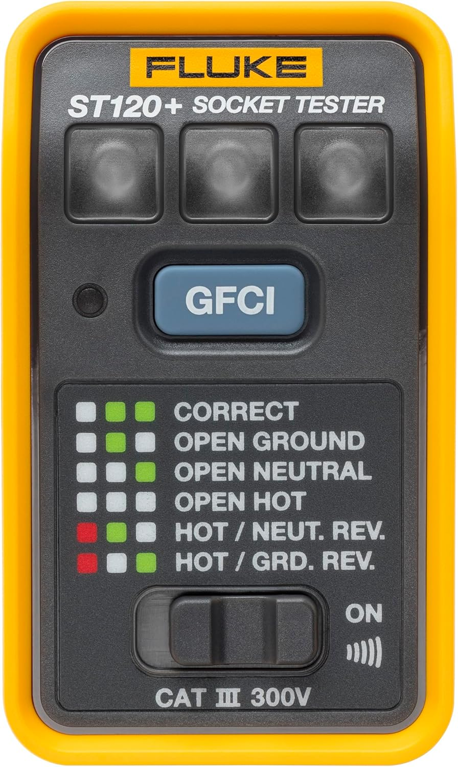 Fluke ST120+ GFCI Socket Tester with Audible Beeper image number 4